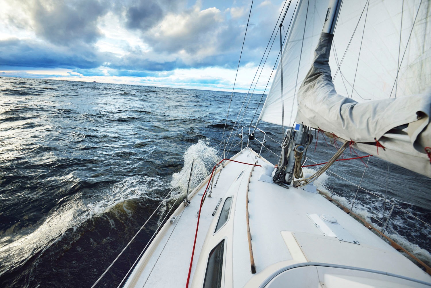 queence Acrylglasbild »Enyalo« Himmel   Meer   Meer Bilder   Schiffe   Spor günstig online kaufen