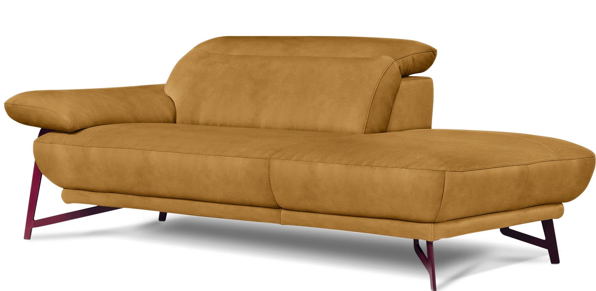 Egoitaliano Polstergarnitur »Anais, Design mit hohem Sitzkomfort für mehr Bequemlichkeit«, Set: bestehend aus Sofa und Ottomane, inkl. Kopfteilverstellung