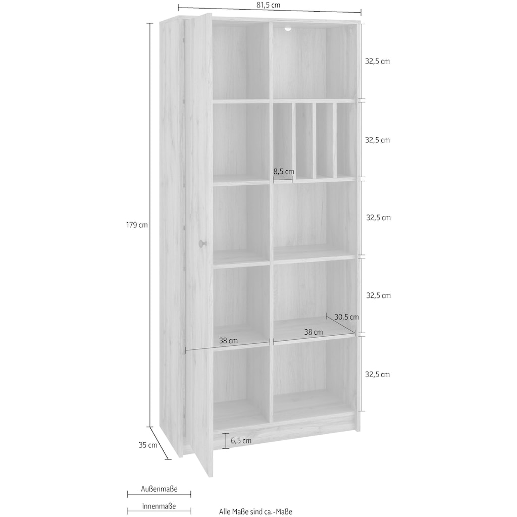 Home affaire Aktenschrank »Licia«, Aktenschrank "Licia", Breite 81,5 cm