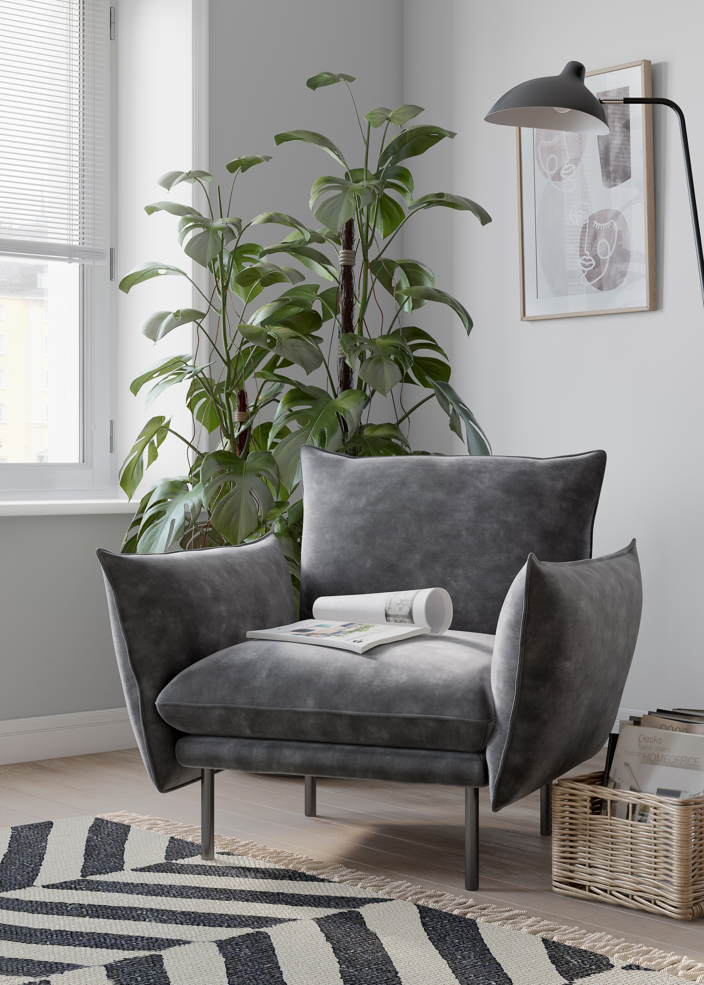 Home affaire Sessel »Stine Cocktailsessel« Besonderes Design durch Kissenop günstig online kaufen