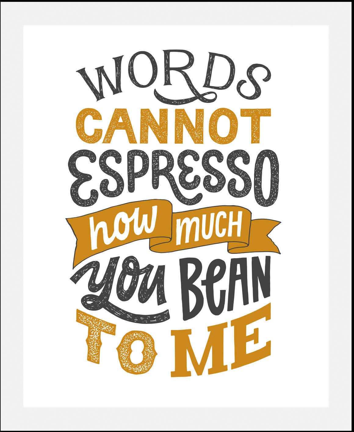 queence Bild »Espresso Bean«, Schriftzüge-Schriftzug-Kaffee-Kaffee Bilder-H günstig online kaufen