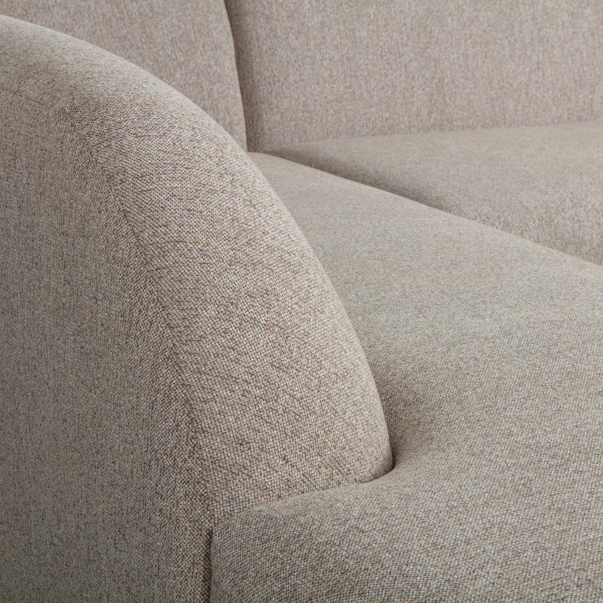 WOOOD Ecksofa »Sloping«, gepolstert mit gewebter Chenille, frei im Raum stellbar, Breite 274 cm