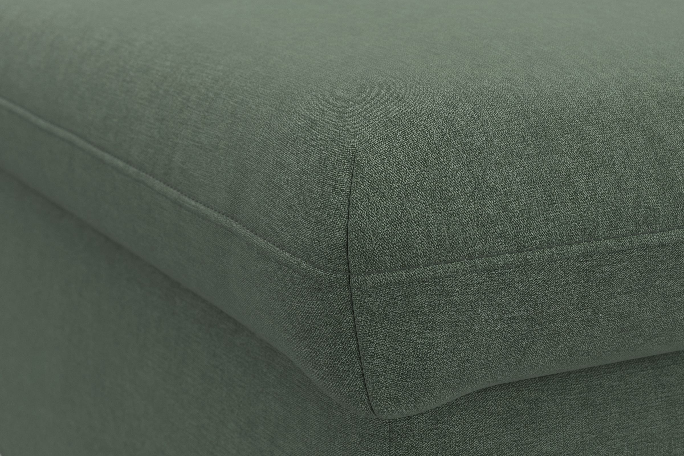 DOMO collection Hocker »Topper«, mit Wellenunterfederung, auf Kunststoffgleitern
