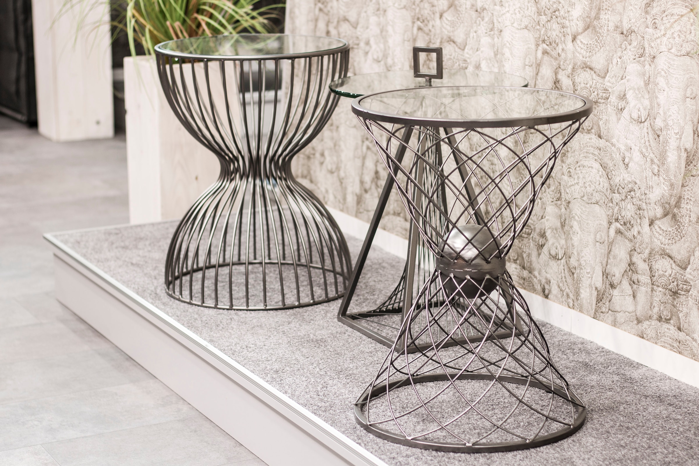 HAKU Beistelltisch »Sofatisch, Wohnzimmertisch« 1 Stk. tlg. rund - aus Metall Grau - Ø/H 45/57 cm