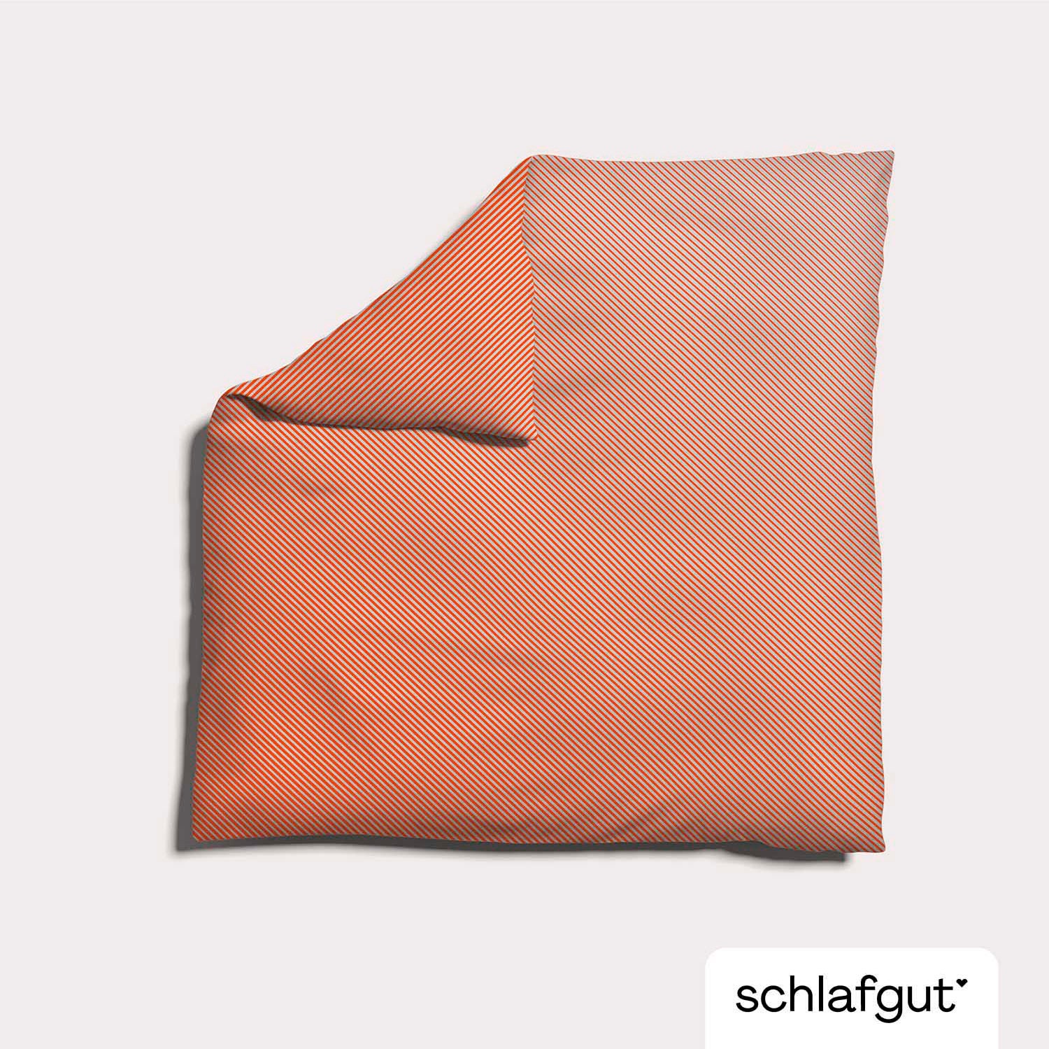 Schlafgut Bettbezug »Woven Satin Fade mit feinen Streifen«, (1 St.), mit Farbverlauf, Mix & Match: passender Kissenbezug erhältlich