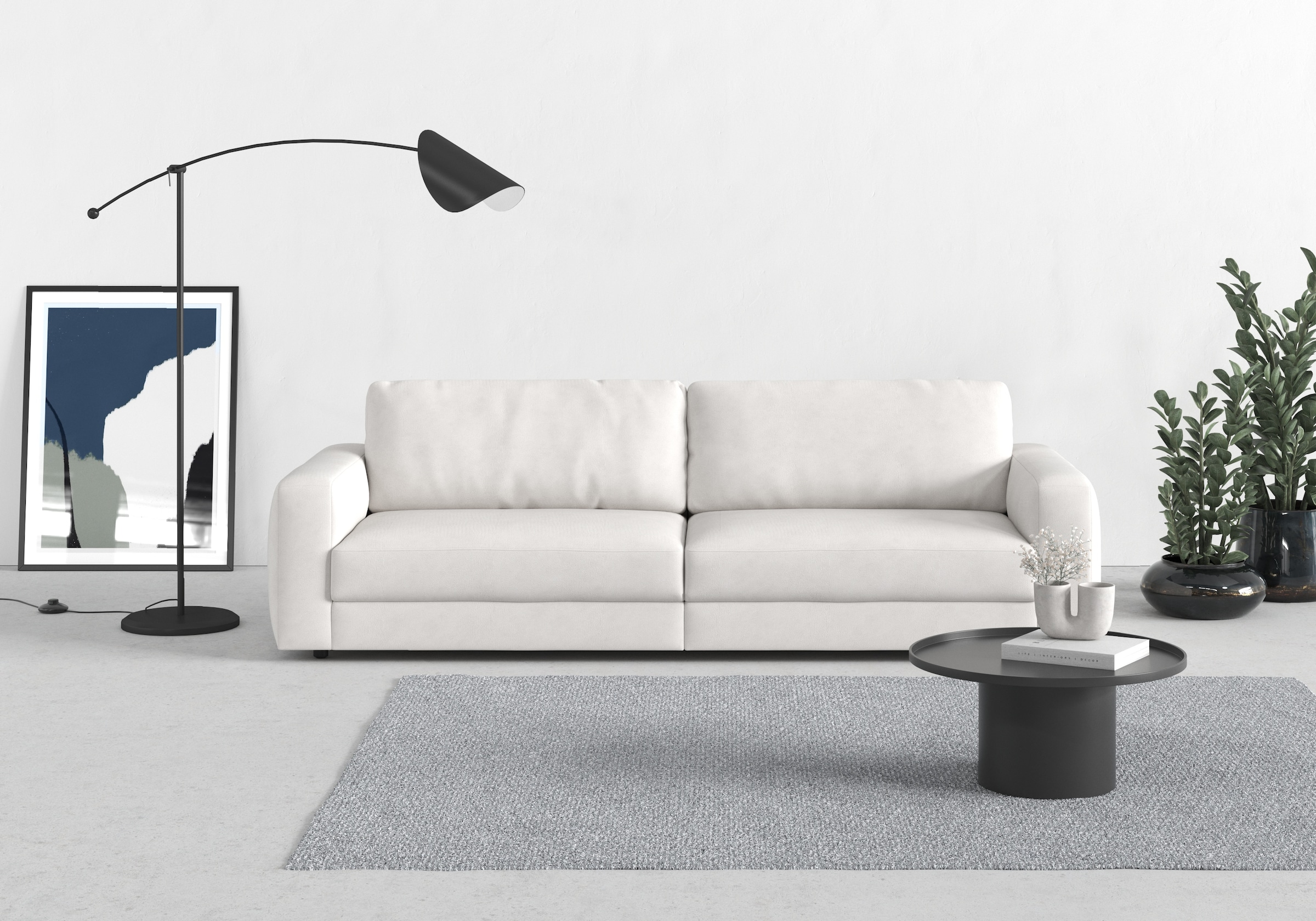 TRENDMANUFAKTUR Big-Sofa »Bourbon« extra tiefe Sitzfläche, wahlweise mit Si günstig online kaufen