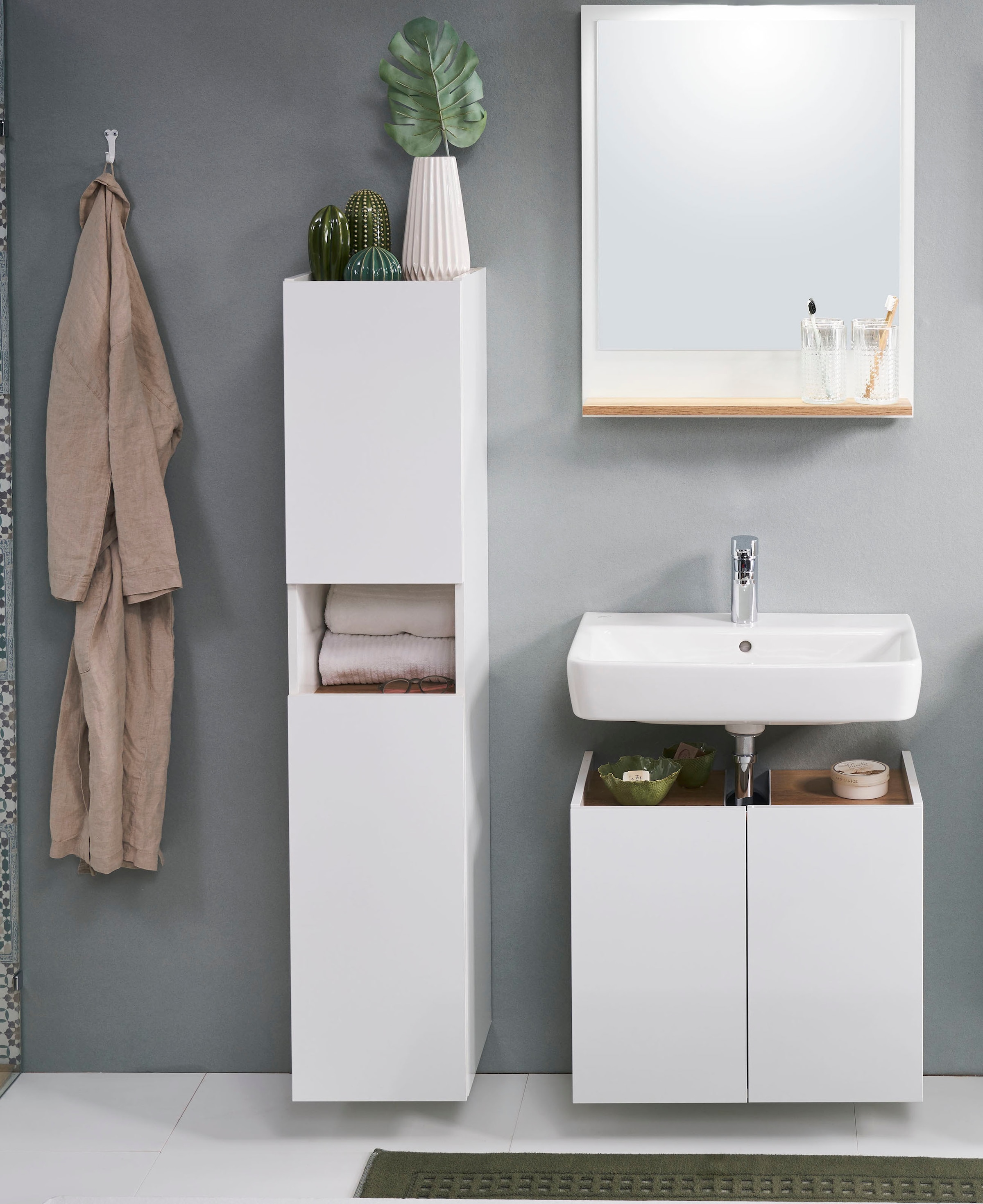 Saphir Badmöbel-Set »Quickset 947 3-teilig, Waschbeckenunterschrank mit Spi günstig online kaufen