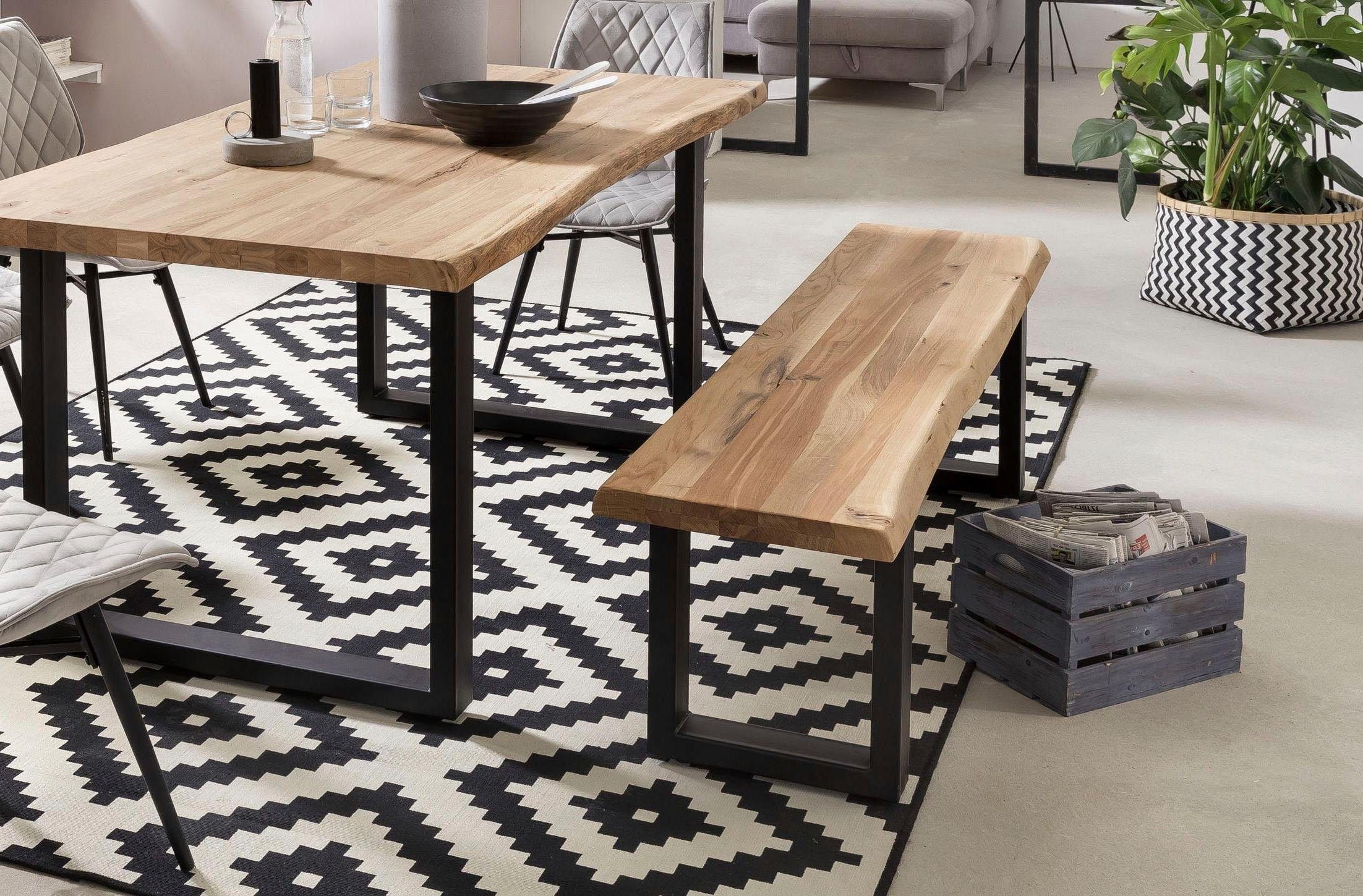 Home affaire Bank "Tristan" aus Massivholz Eiche günstig online kaufen