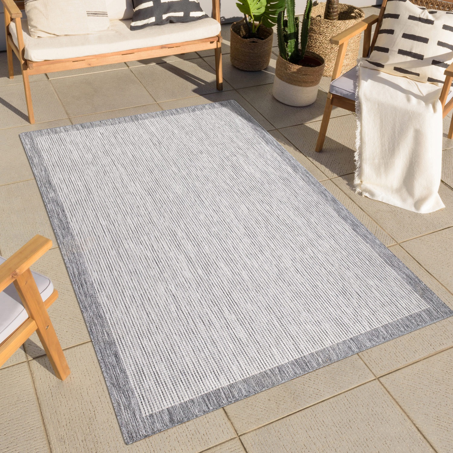 Carpet City Outdoorteppich »Outdoor 470«, rechteckig, 5 mm Höhe, Läufer, UV günstig online kaufen