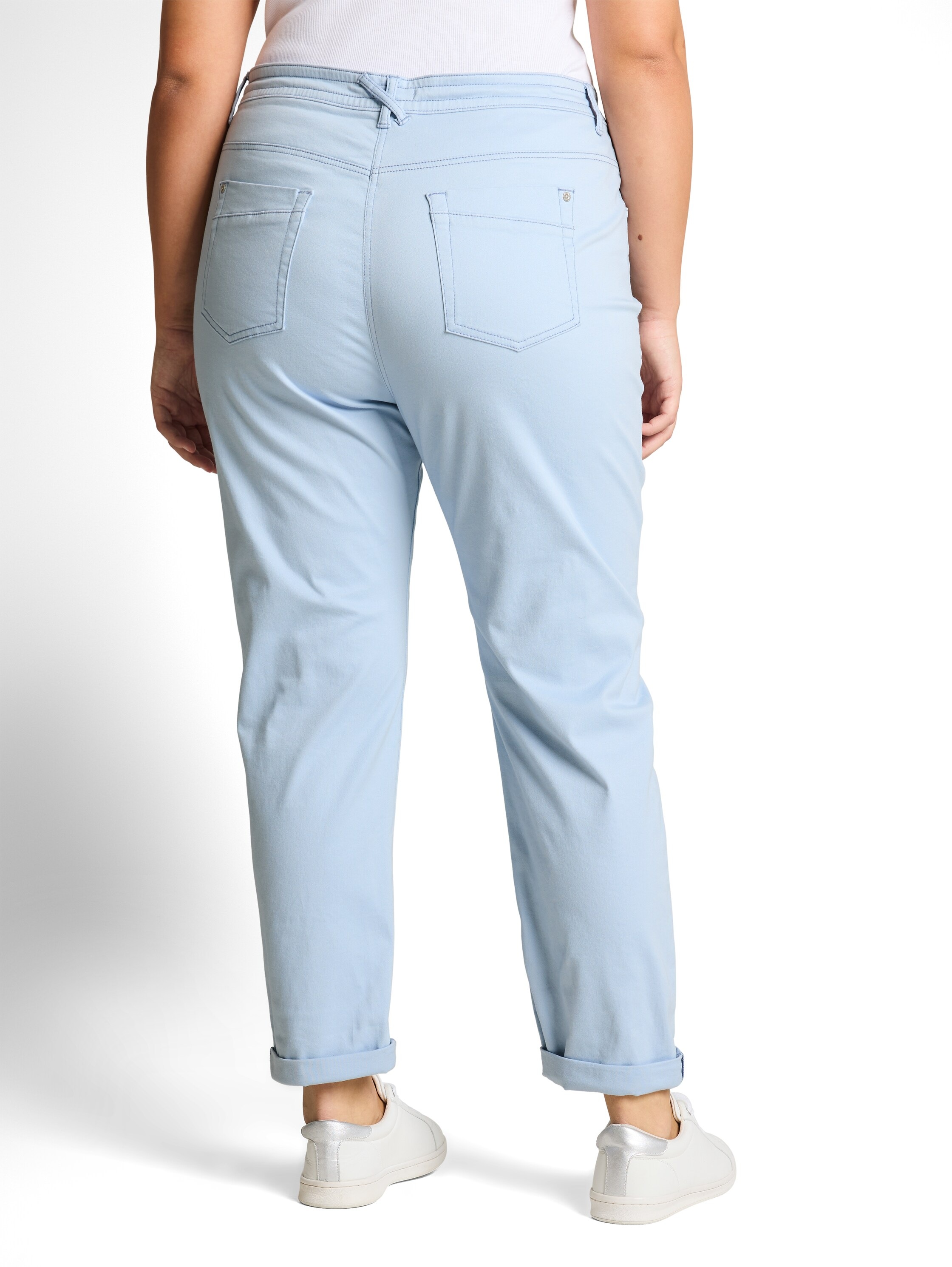 TOM TAILOR PLUS Jogger Pants  im 5-Pocket-Stil mit Stretch und Bindeband