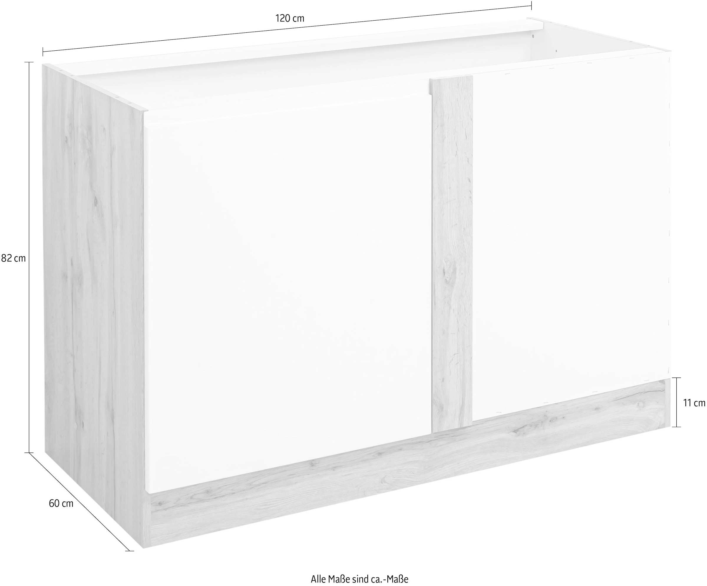 KOCHSTATION Eckunterschrank »KS-Bruneck«, >>Bruneck