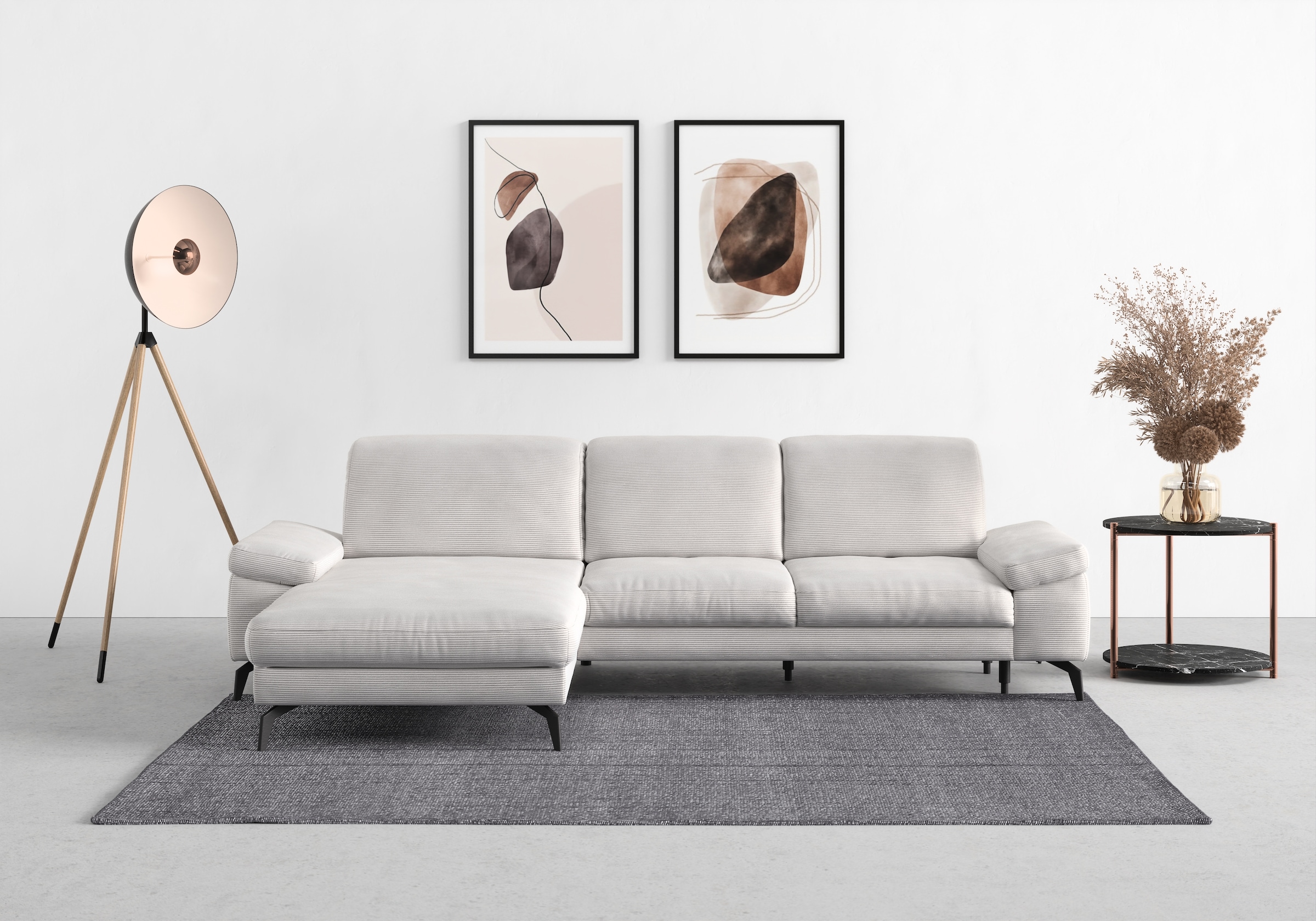 sit&more Ecksofa »Cabana L-Form«, Recamiere, wahlweise mit Sitztiefen-, Arm günstig online kaufen