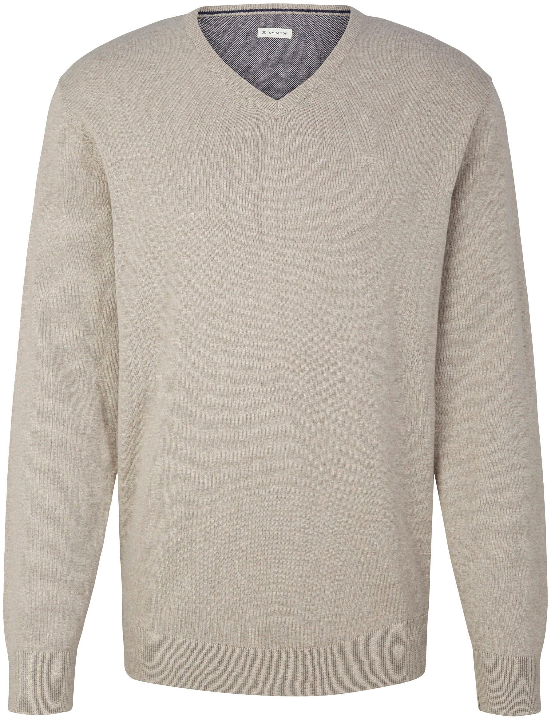 TOM TAILOR Strickpullover, mit Logostickerei
