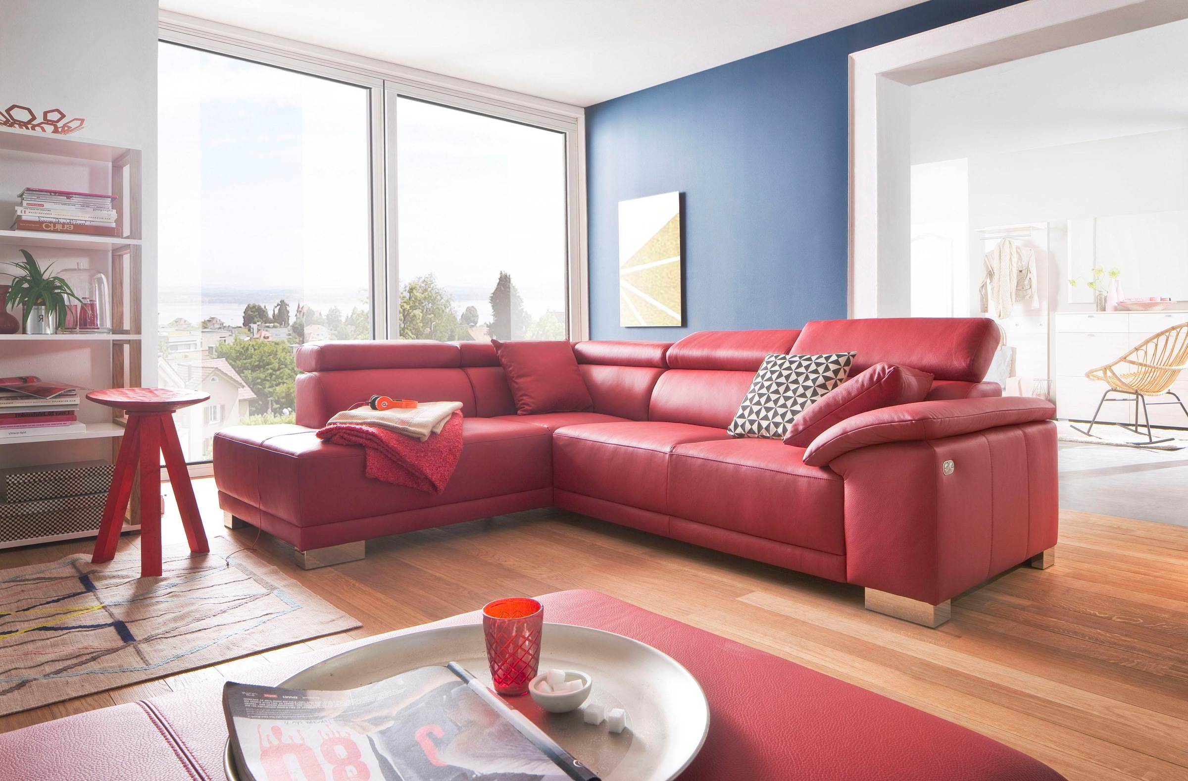 3C Candy Ecksofa »Menorca modern und bequem, OTTOs Choice, L-Form«, Kopftei günstig online kaufen