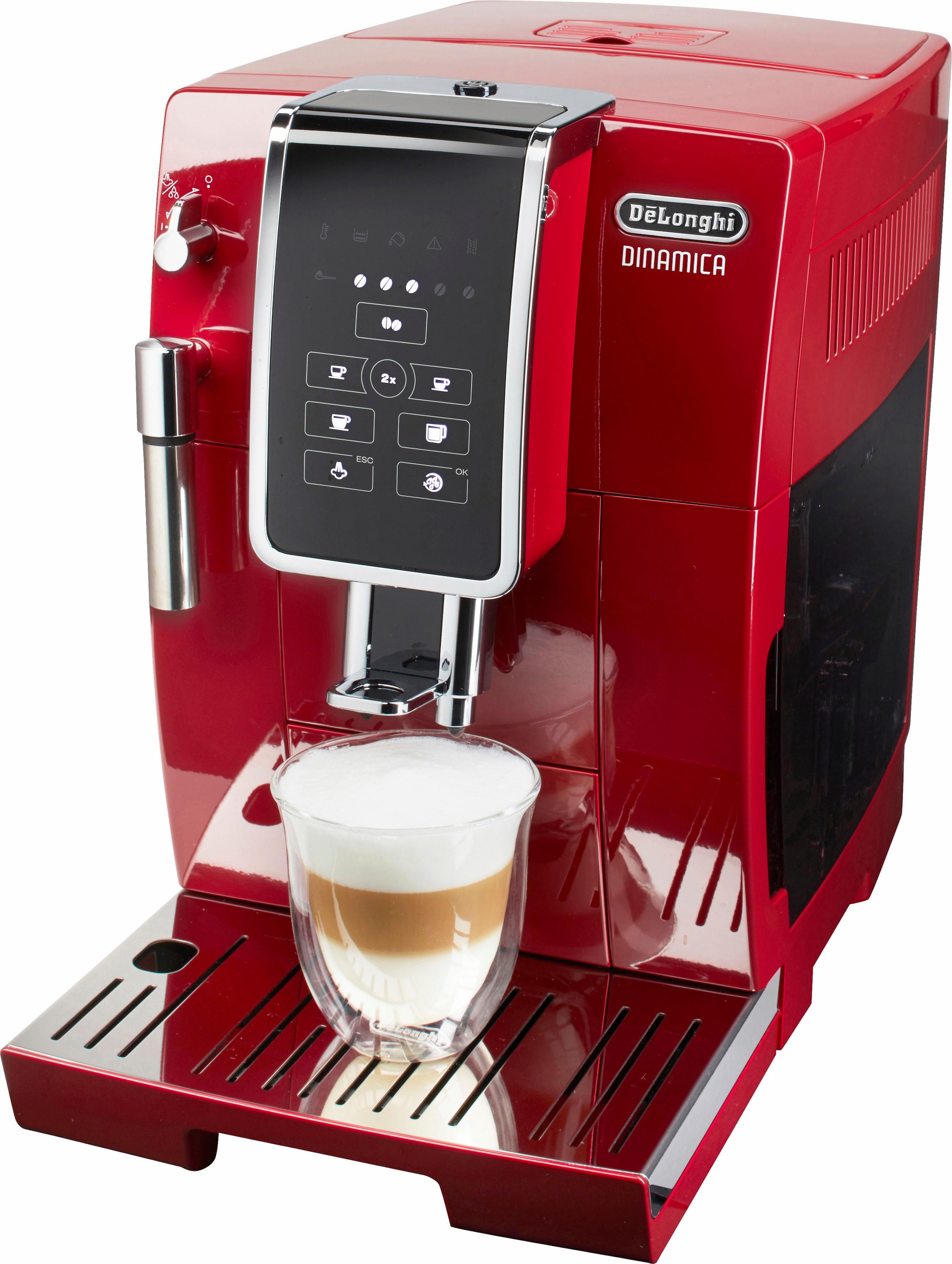 De'Longhi Kaffeevollautomat »Dinamica ECAM 358.15.R«, Sensor-Bedienfeld, inkl. Pflegeset im Wert von € 31,99 UVP