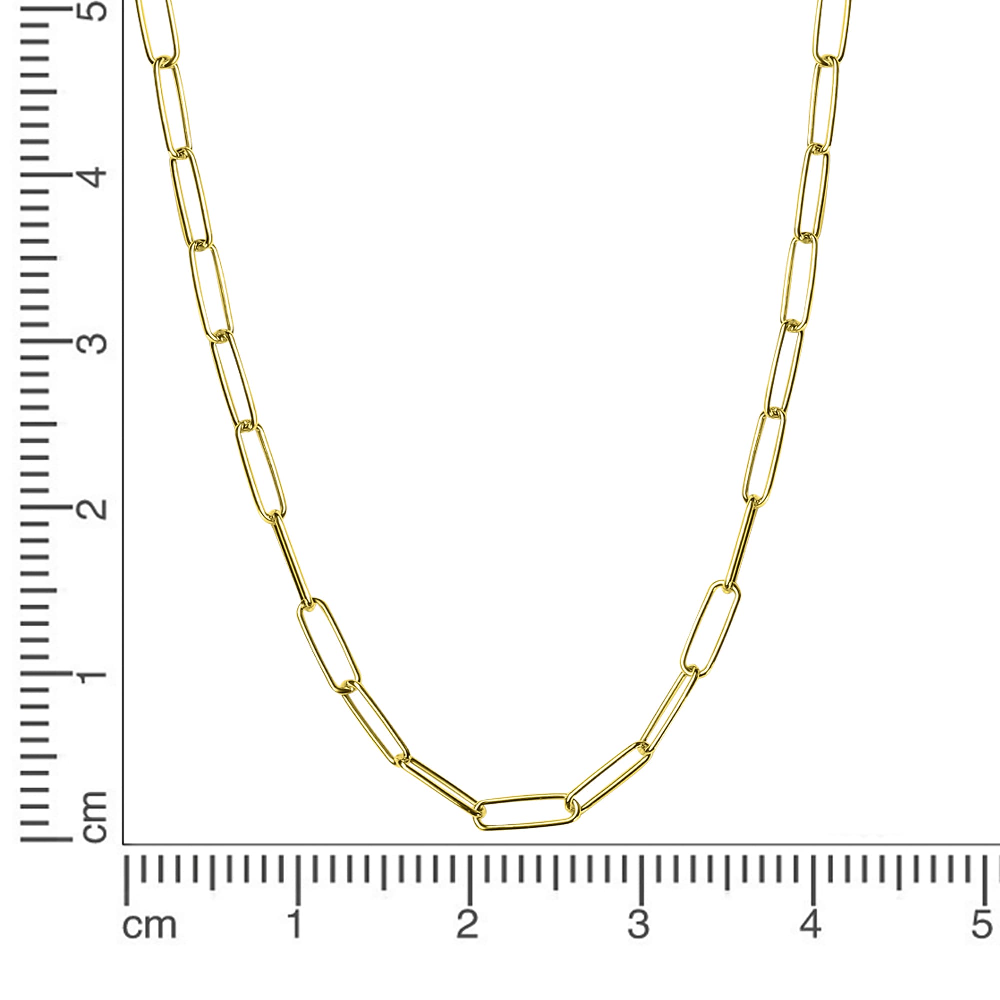 Vivance Collierkettchen »925/- Sterlingsilber vergoldet Gliederkette glanz 55 cm«