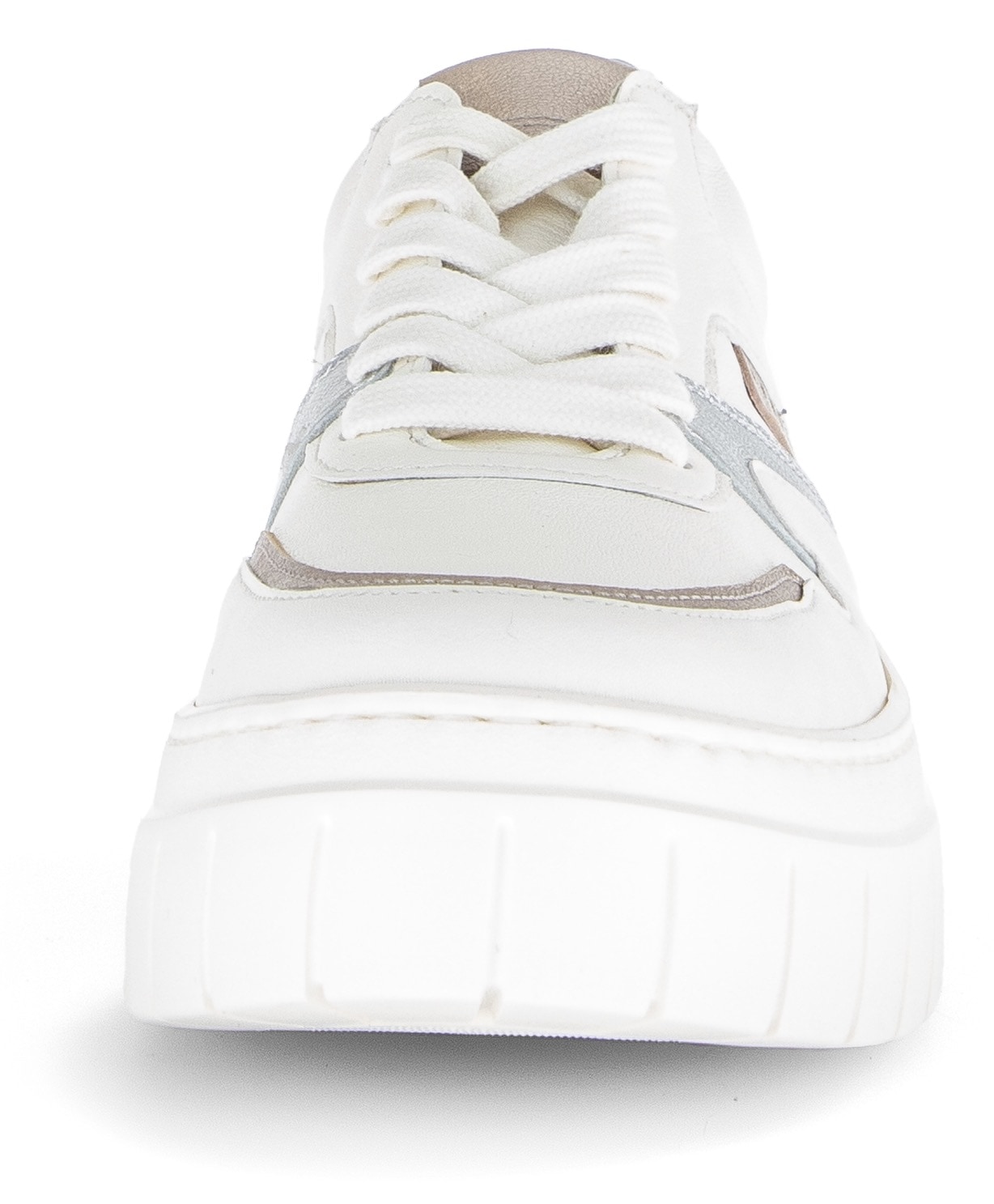 Gabor Plateausneaker, Schnürschuh, Halbschuh, Freizeitschuh, Besätze in Metallicoptik