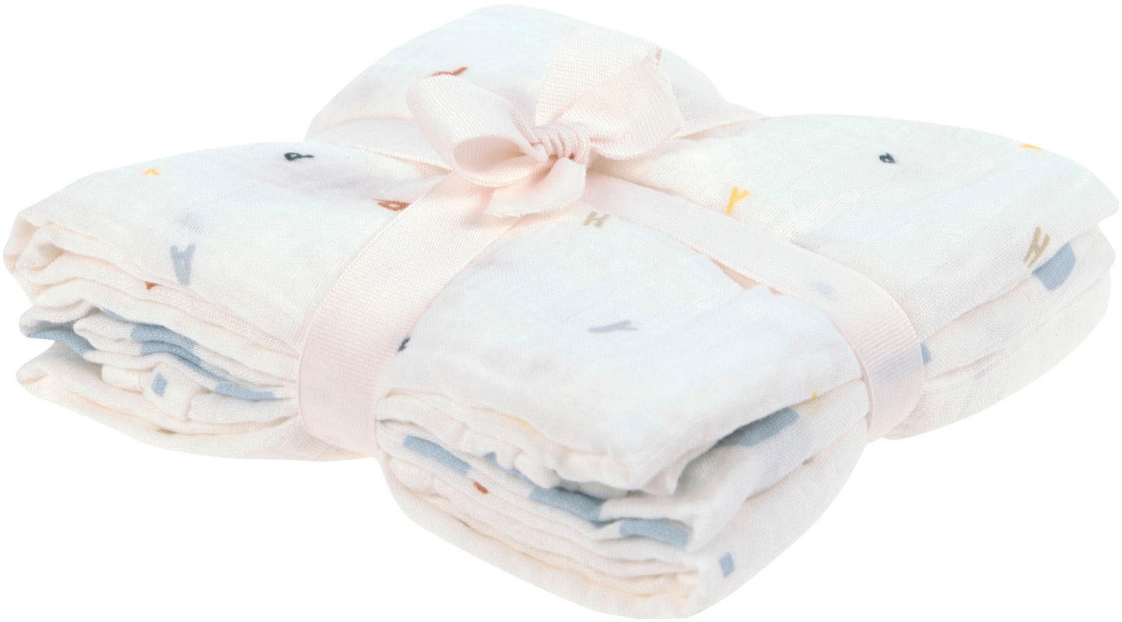 LÄSSIG Stoffwindeln »Mullwindeln, M, Happy Fruits, blue« GOTS made with organic materials, zertifiziert durch BCS 27262