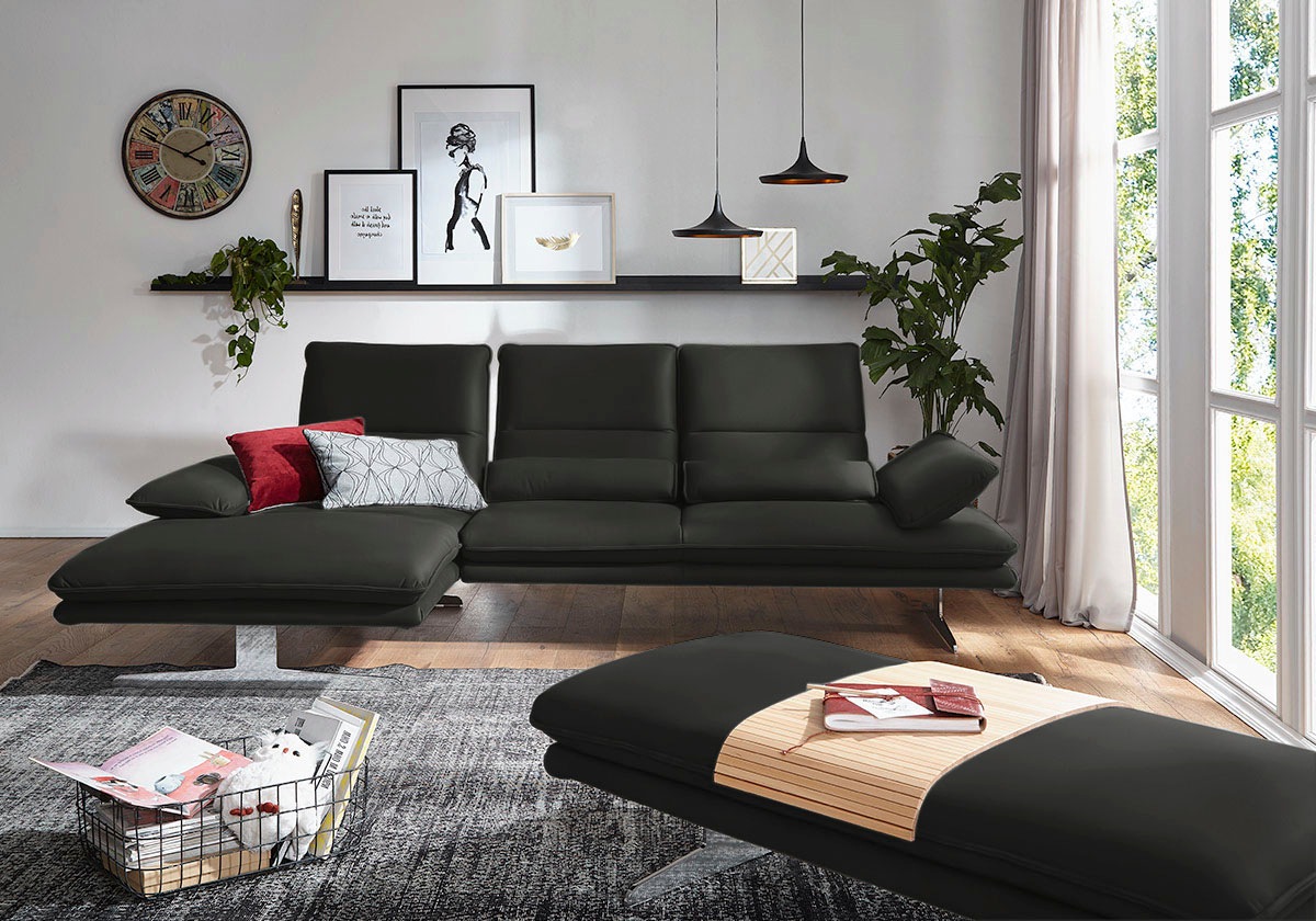 W.SCHILLIG Ecksofa »broadway, Designsofa mit tollem Sitzkomfort, L-Form«, S günstig online kaufen