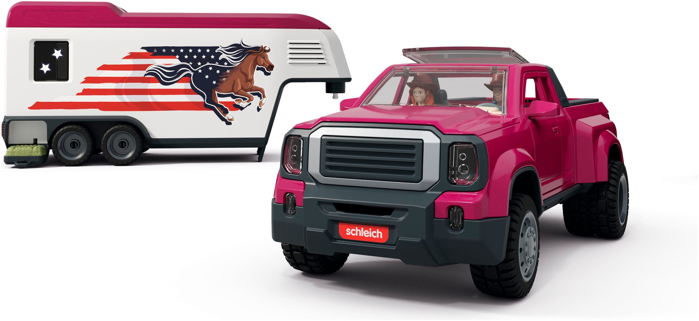 Schleich® Spielfigur »HORSE CLUB, Lakeside Truck mit Anhänger (42705)«