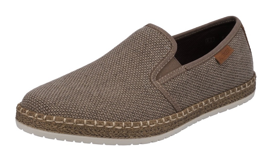 Rieker Espadrille, Slipper, Strandschuh, Sommerschuh mit Stretcheinsätzen