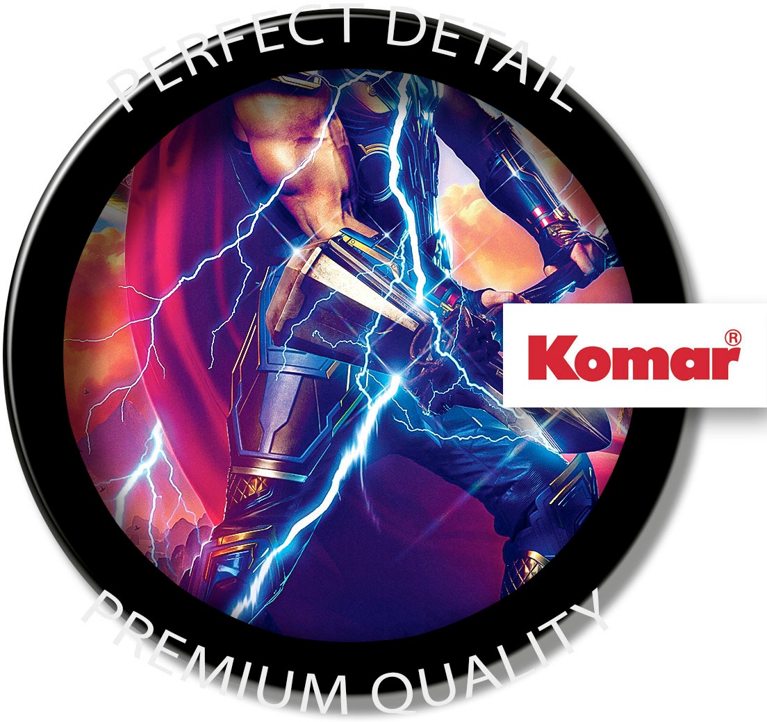 Komar Fototapete »Digitaldruck Vlies - Love and Thunder Adventure - Größe 200 x 250 cm«, bedruckt, Kinderzimmer