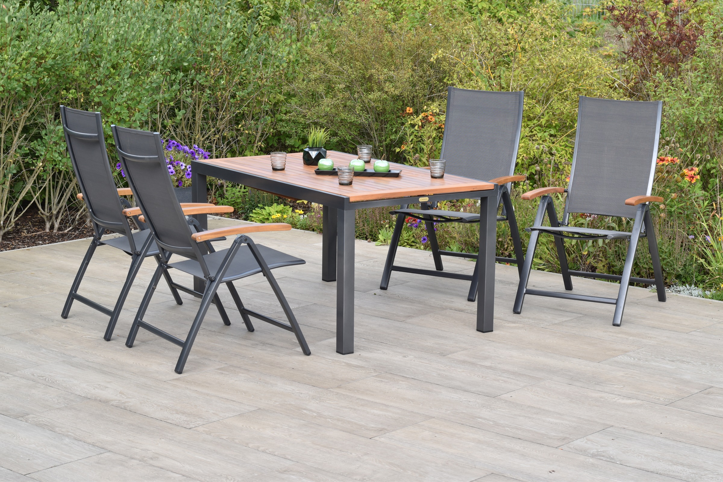 MERXX Garten-Essgruppe »»Toblino«« Set, 5-fach verstellbare Rückenlehne, pu günstig online kaufen