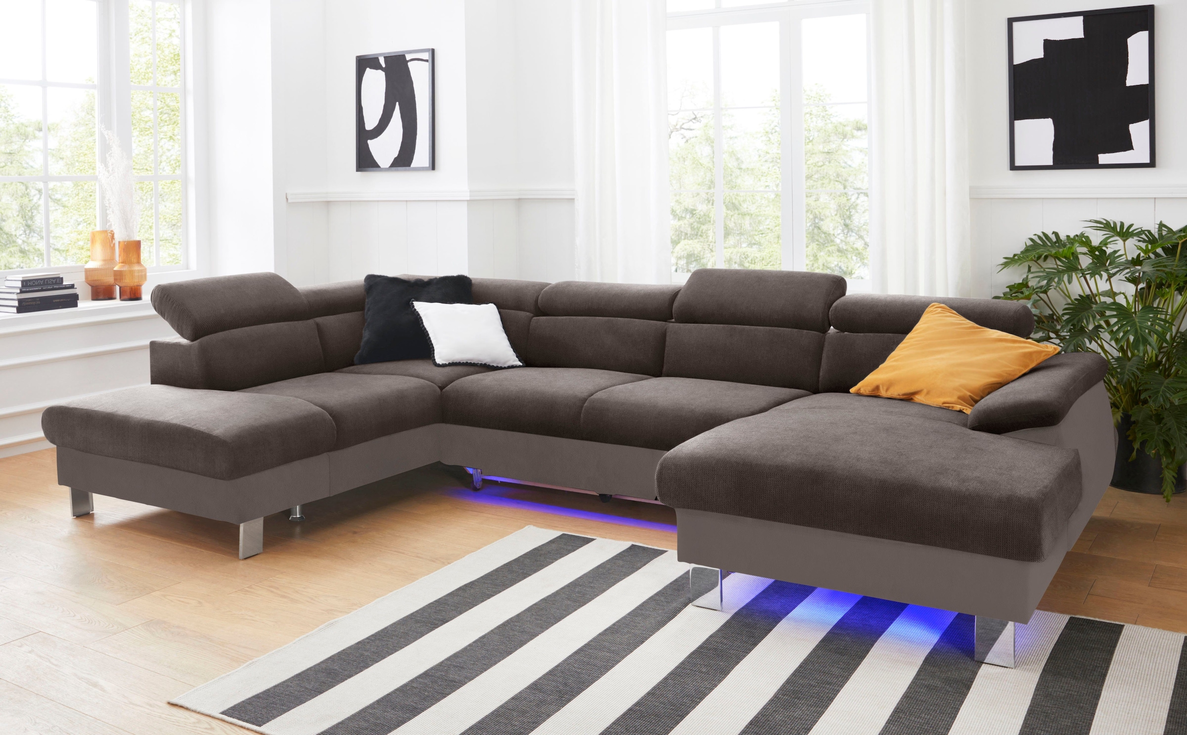 COTTA Polstergarnitur »Komaris U-Form«, (Set), Set bestehend aus: Wohnlands günstig online kaufen