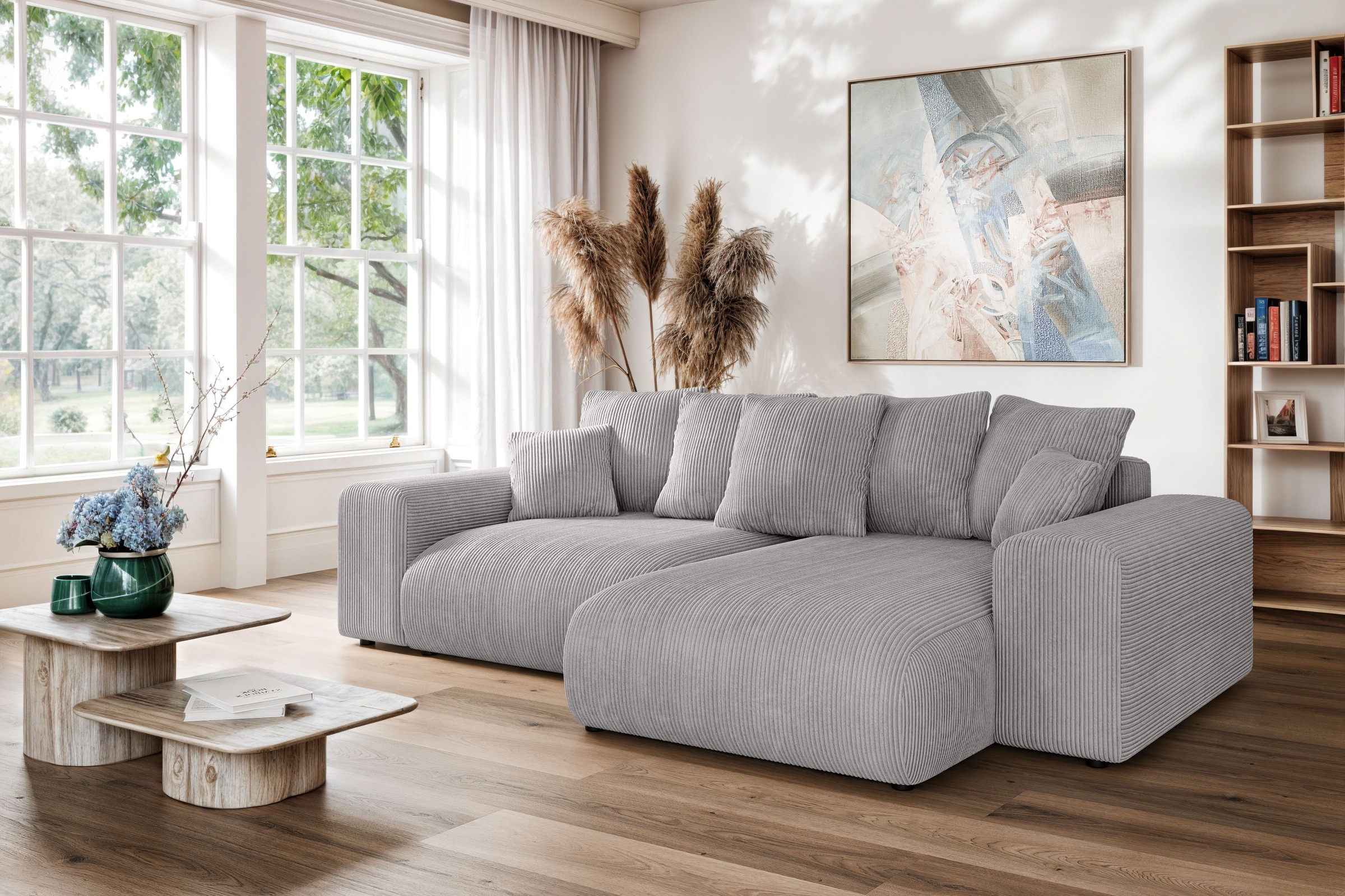 Home affaire Ecksofa »LAKESIDE mit Bettfunktion und Bettkasten, B/T/H 257/1 günstig online kaufen