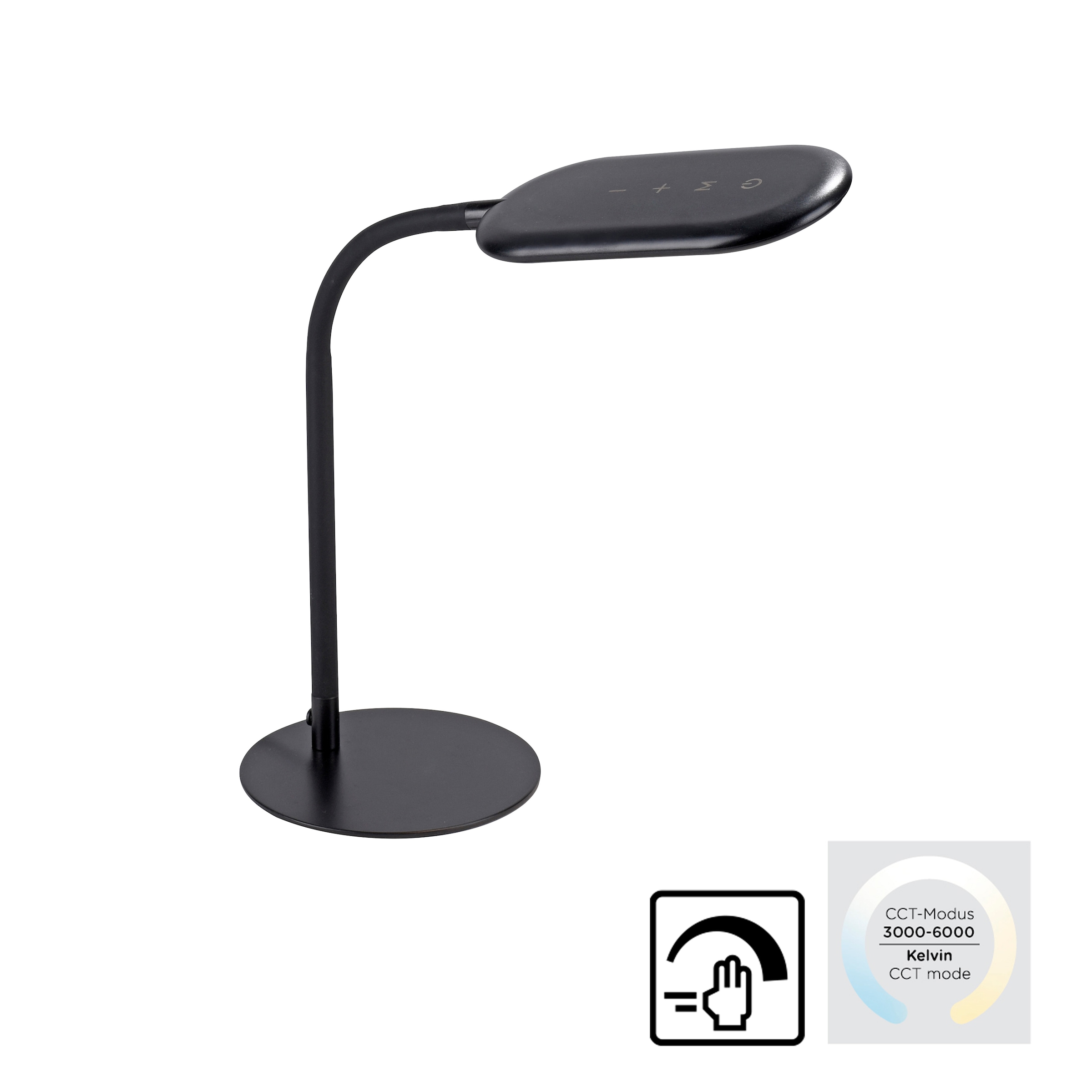 JUST LIGHT Tischleuchte »KELLY«, 1 flammig, Leuchtmittel LED-Board | LED fest integriert, LED, CCT - tunable white, dimmbar über Touchdimmer