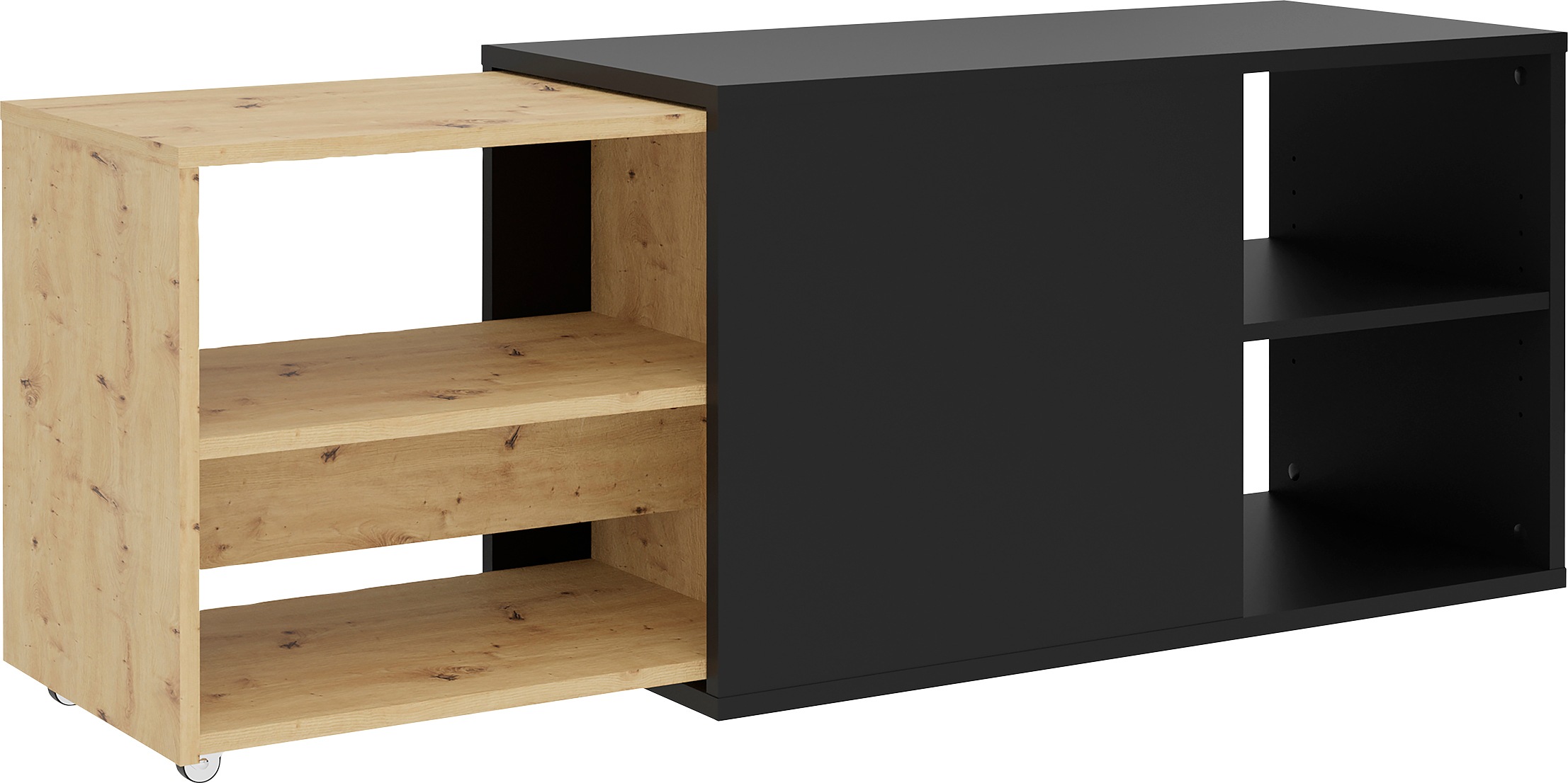 FMD TV-Board »Slide«, ausziehbar auf 129 cm günstig online kaufen