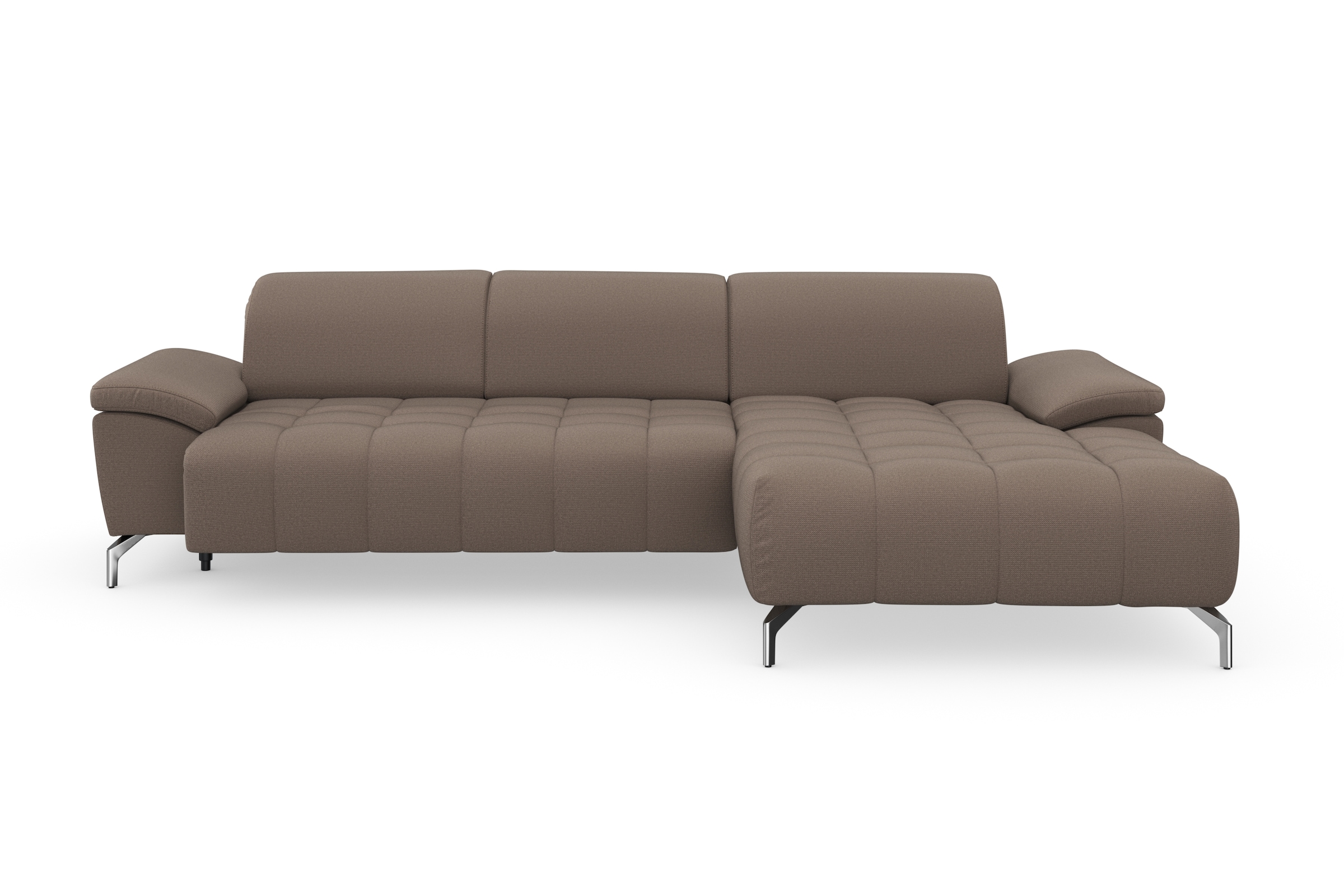 sit&more Ecksofa »Cool L-Form«, wahlweise mit Kopfteilverstellung und Vorziehsitz, motorisch