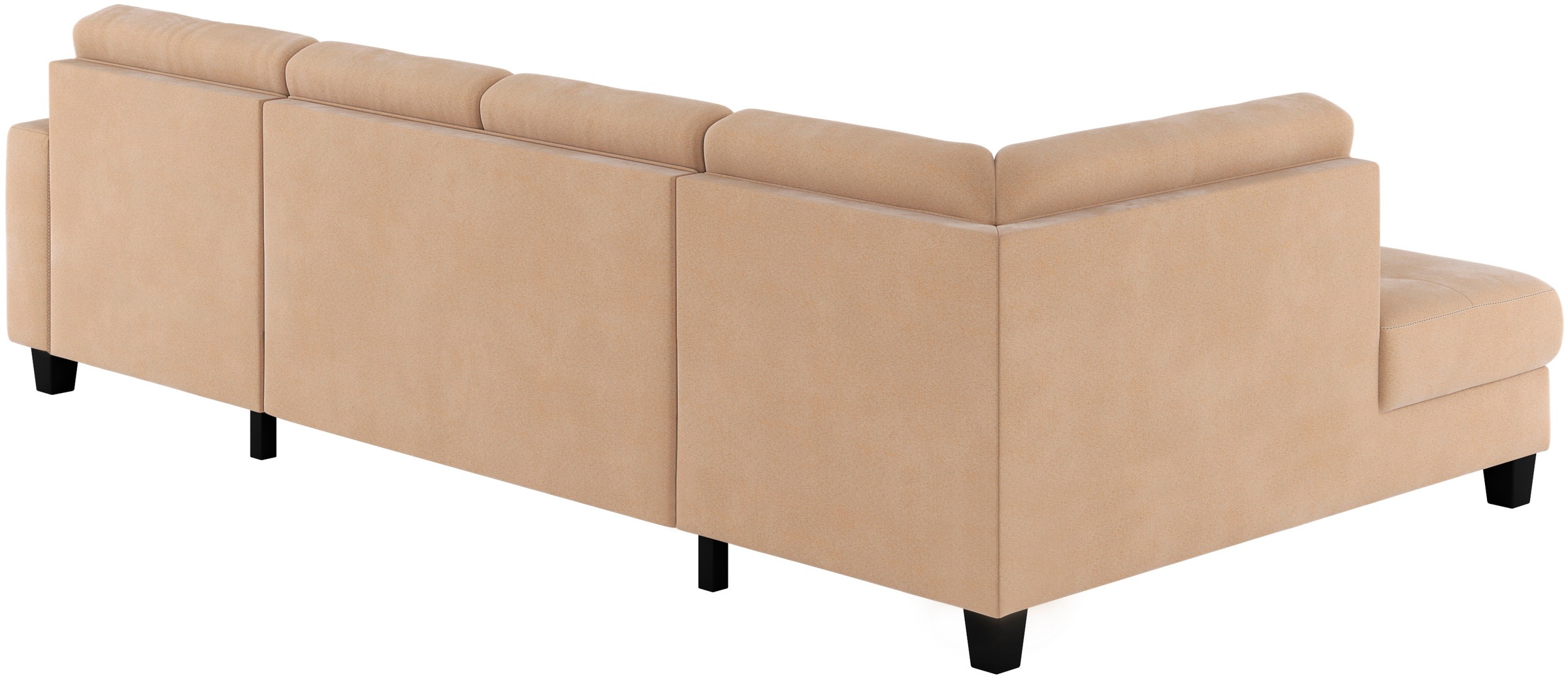 Places of Style Wohnlandschaft »Varese«, Kreuznaht in beige