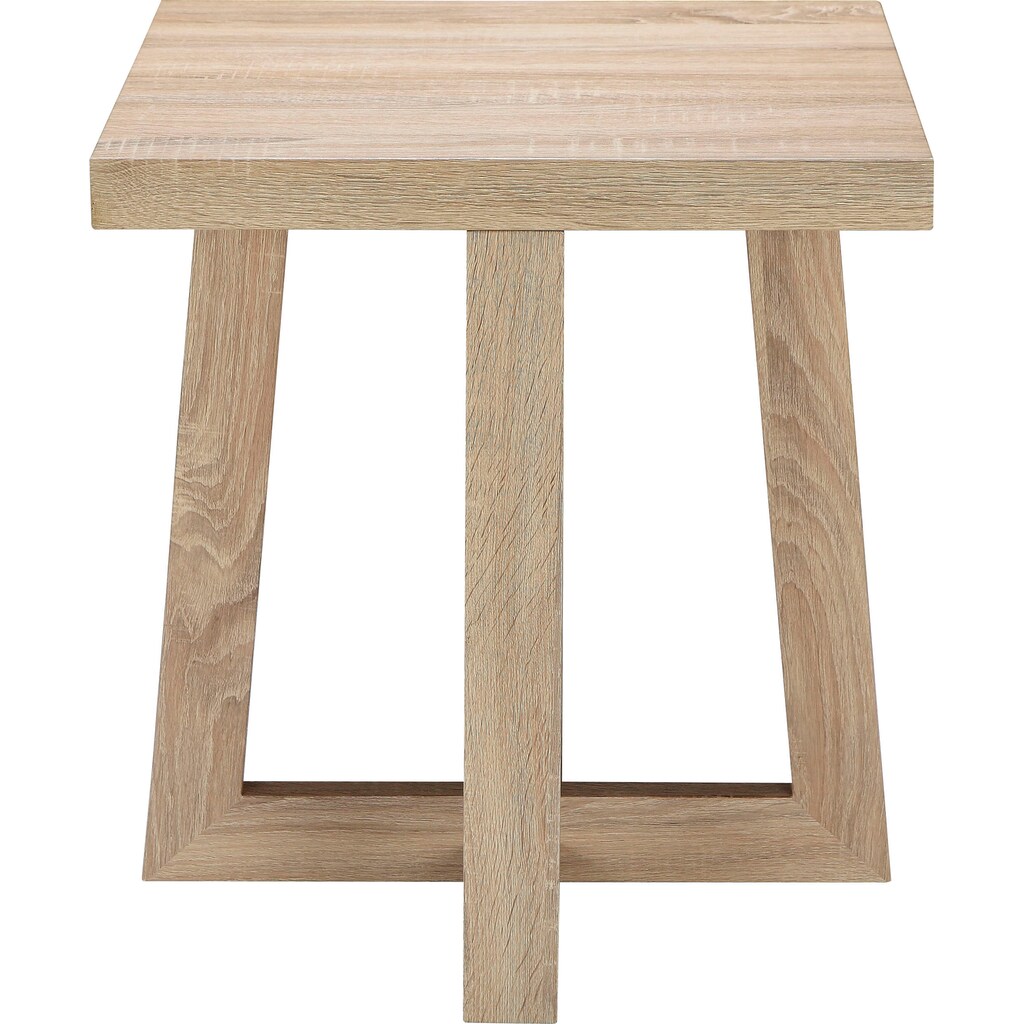 andas Beistelltisch »Sloan«, mit einem besonderen Beingestell, mit einer schönen Holzoptik Tischplatte, Design by Morten Georgsen