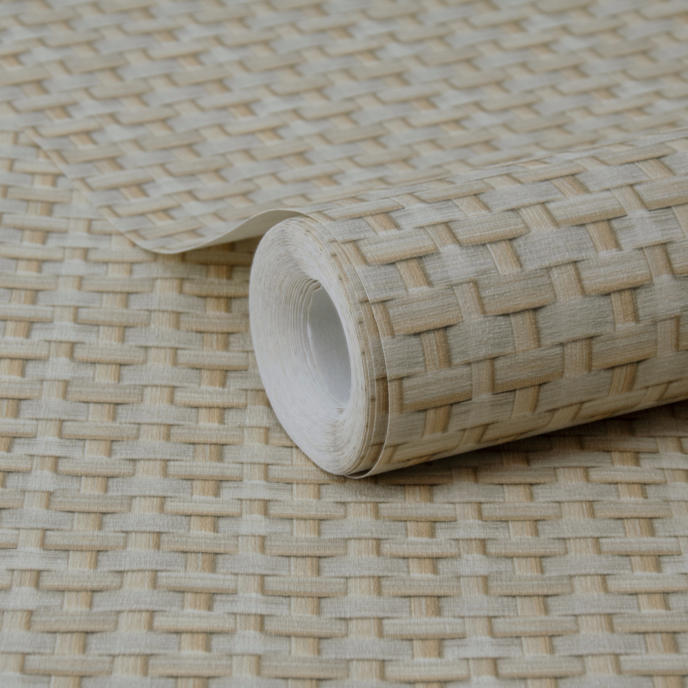 Easy Decor Vliestapete »Geflochtener Korb« neutral geprägt 10mx52cm (ca. 5m2)