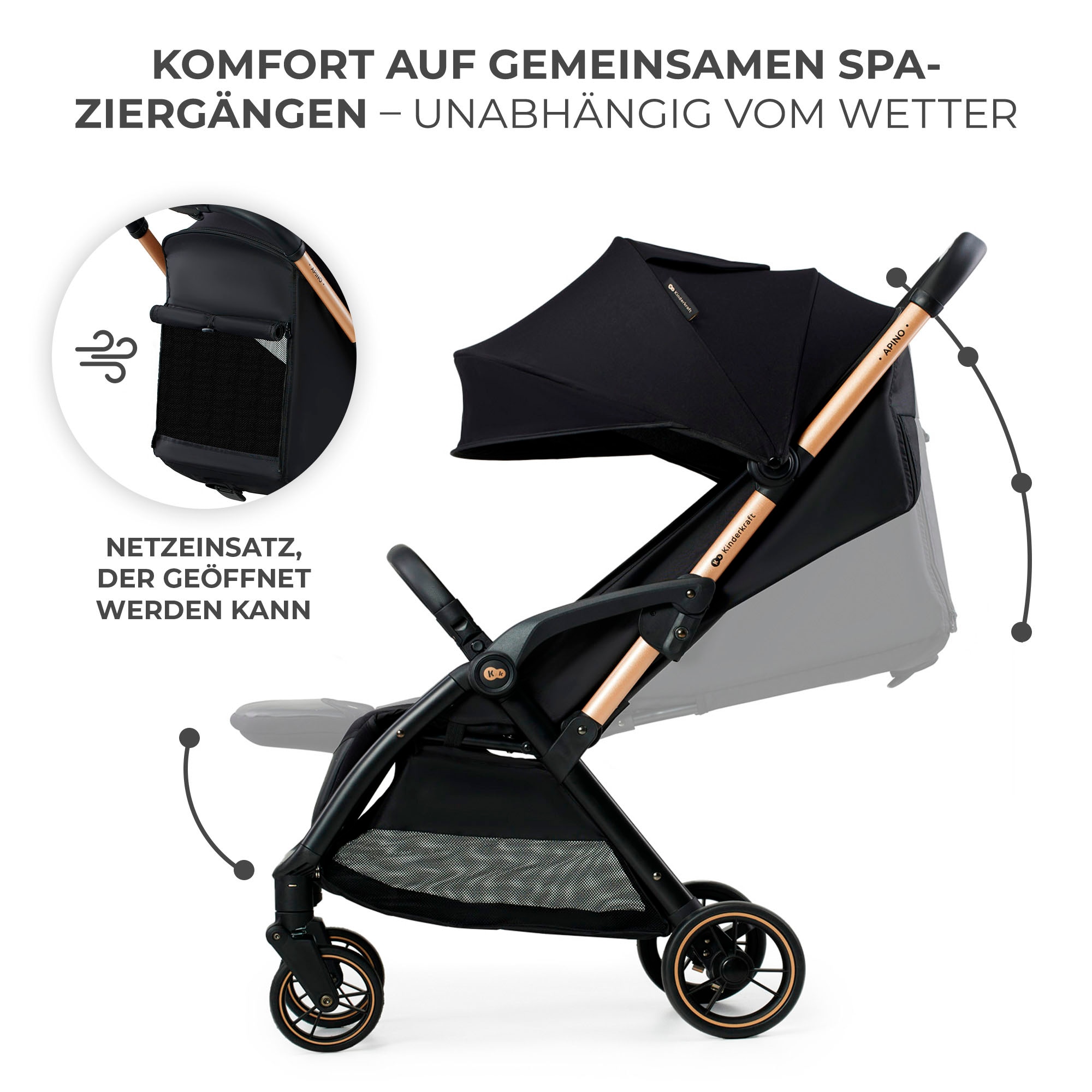 Kinderkraft Kinder-Buggy »APINO«, 22 kg