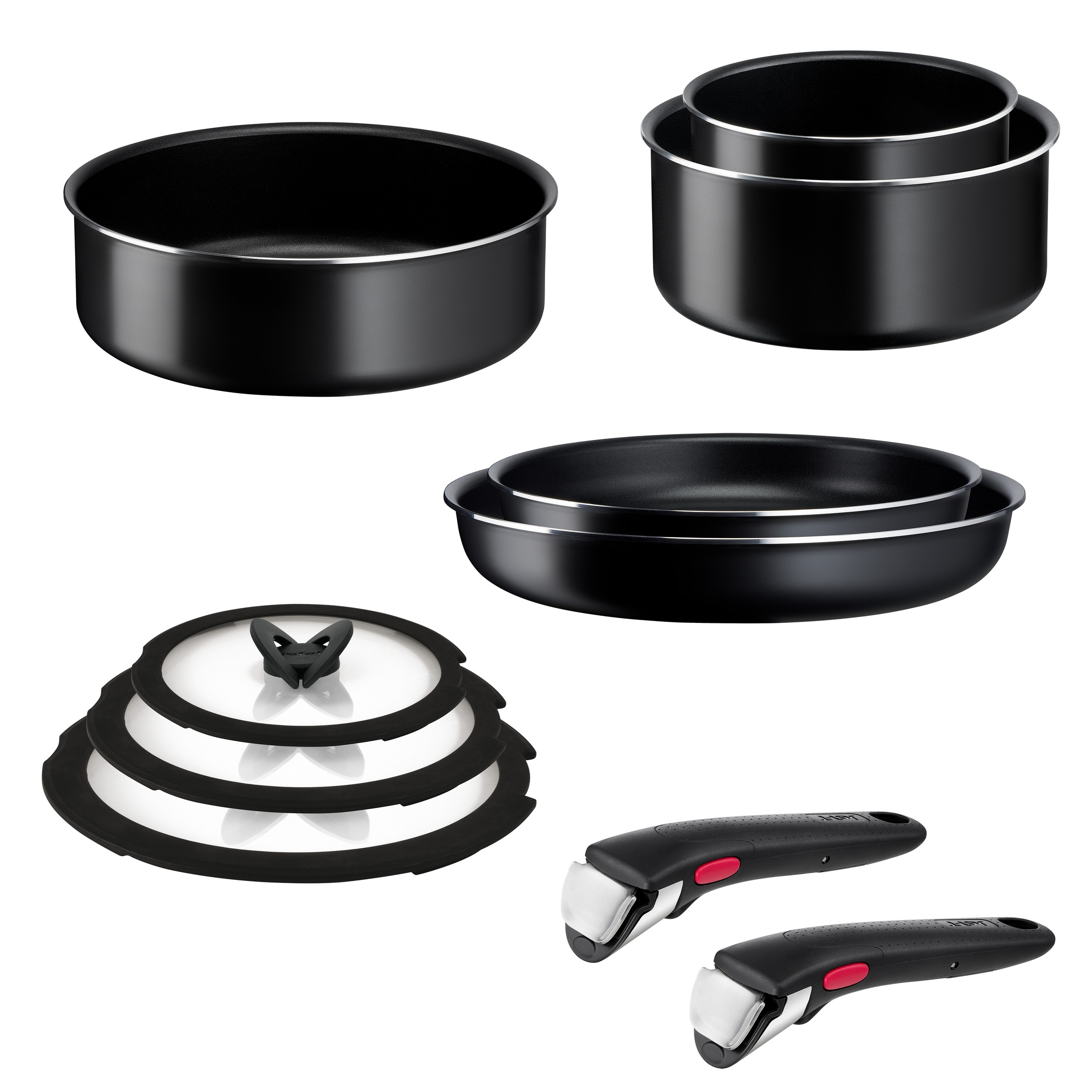 Tefal Pfannen-Set »Ingenio Easy Cook & Clean On« Aluminium Set, 10 Stk. tlg günstig online kaufen