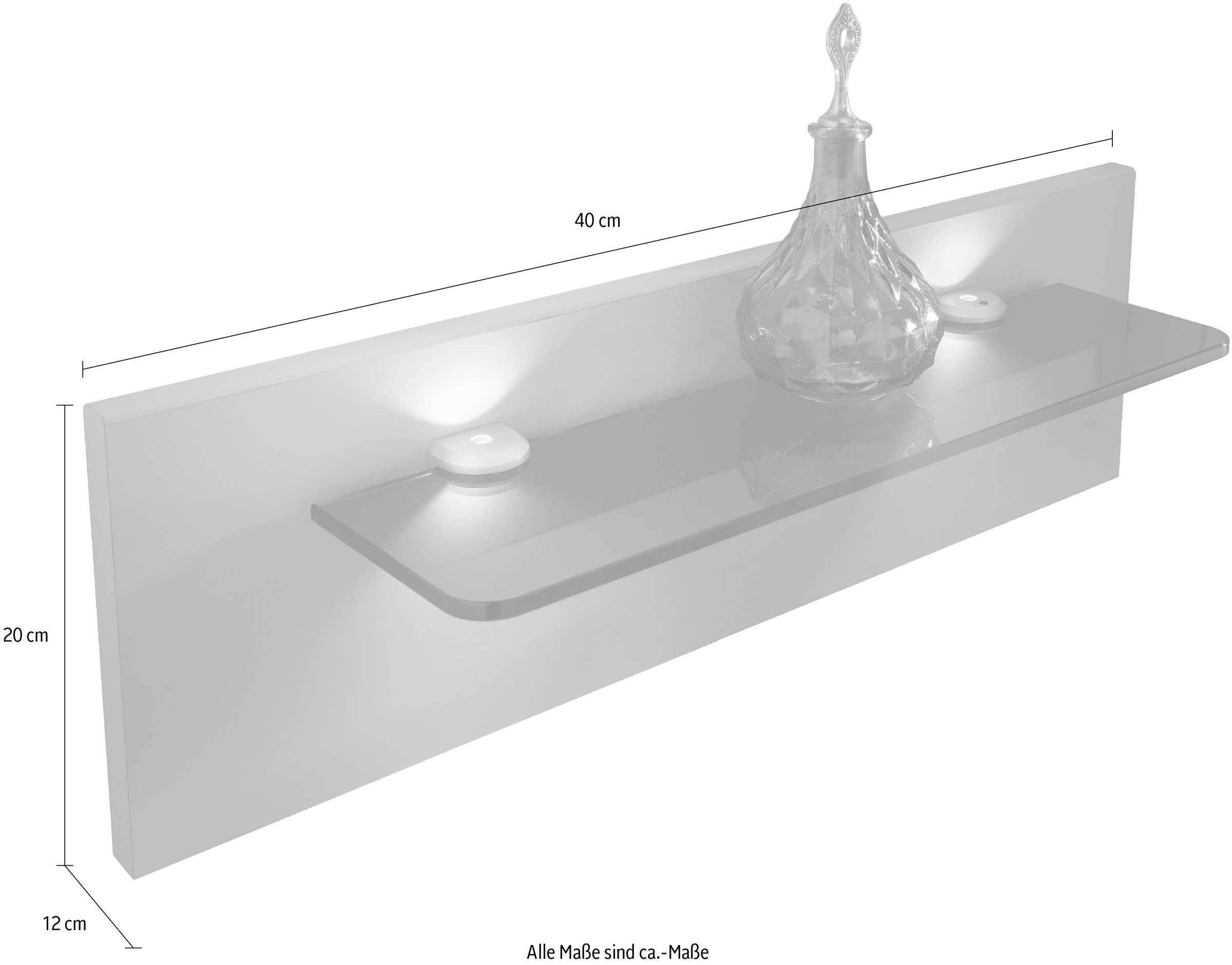 WIEMANN Aufsatzpaneel »Monaco« wahlweise mit Beleuchtung