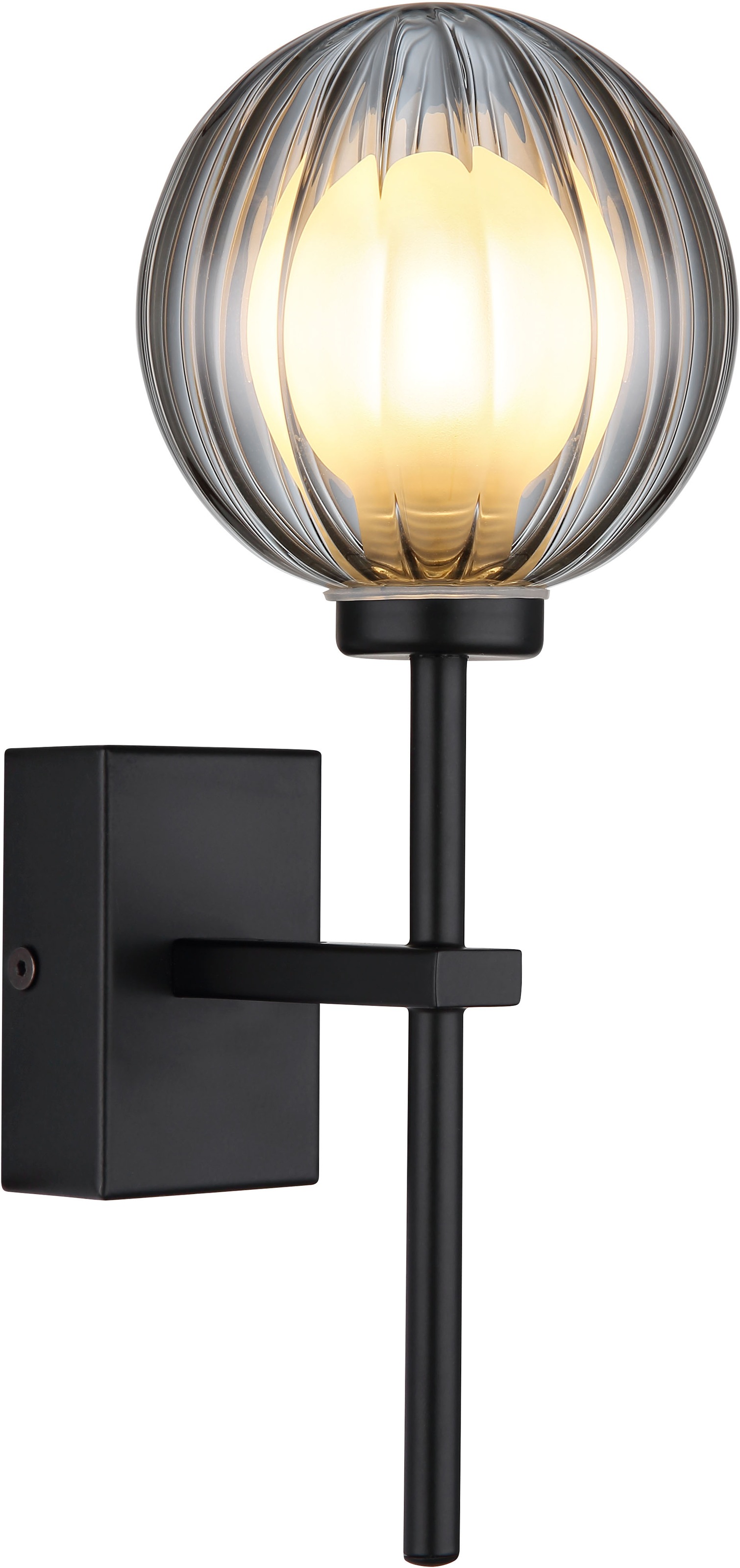 GLOBO LIGHTING Wandleuchte »ANDER« G9 1 Stk. Wandlampe/Spot/Glas rauchfarbe günstig online kaufen
