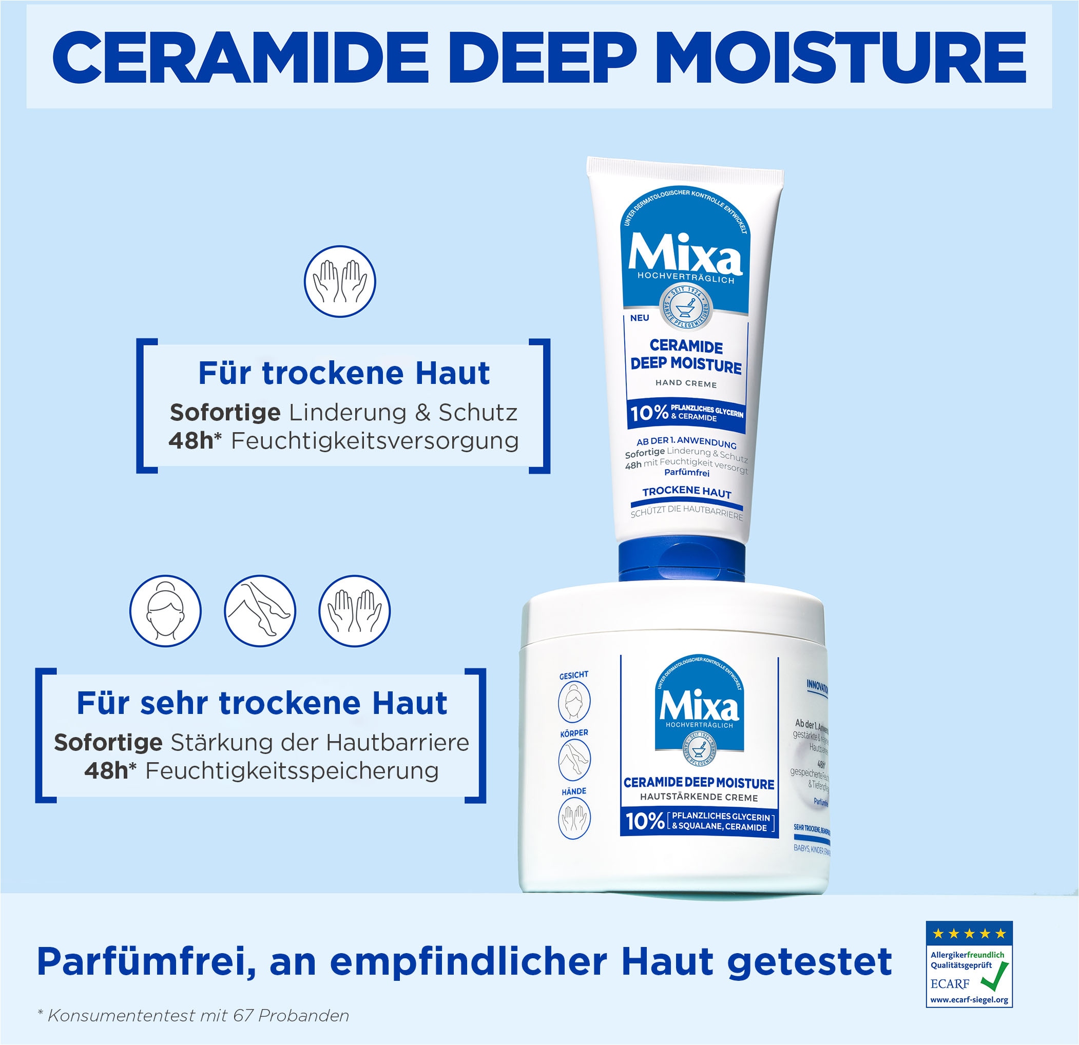 Mixa Körpercreme »Mixa Ceramide Protect Creme« mit Ceramiden