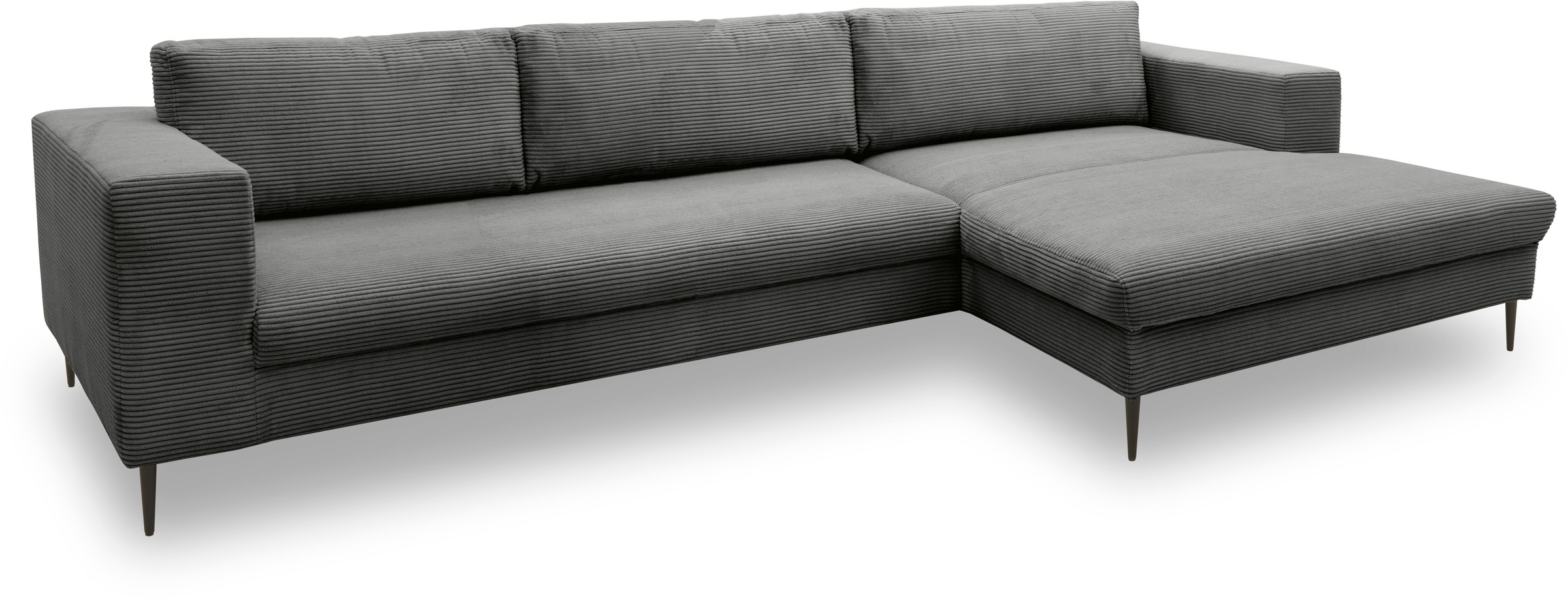 DOMO collection Ecksofa »Modica, zeitlos und elegant, L-Form«, moderne Optik mit extrabreiter Recamiere, auch in Cord