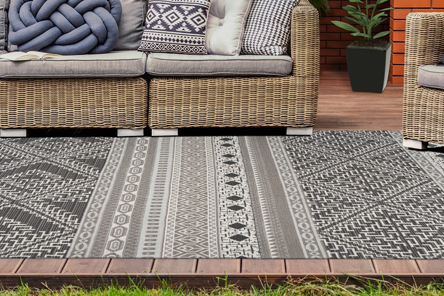 calo-deluxe Teppich »Rico 403«, rechteckig, 10 mm Höhe, In- und Outdoor gee günstig online kaufen