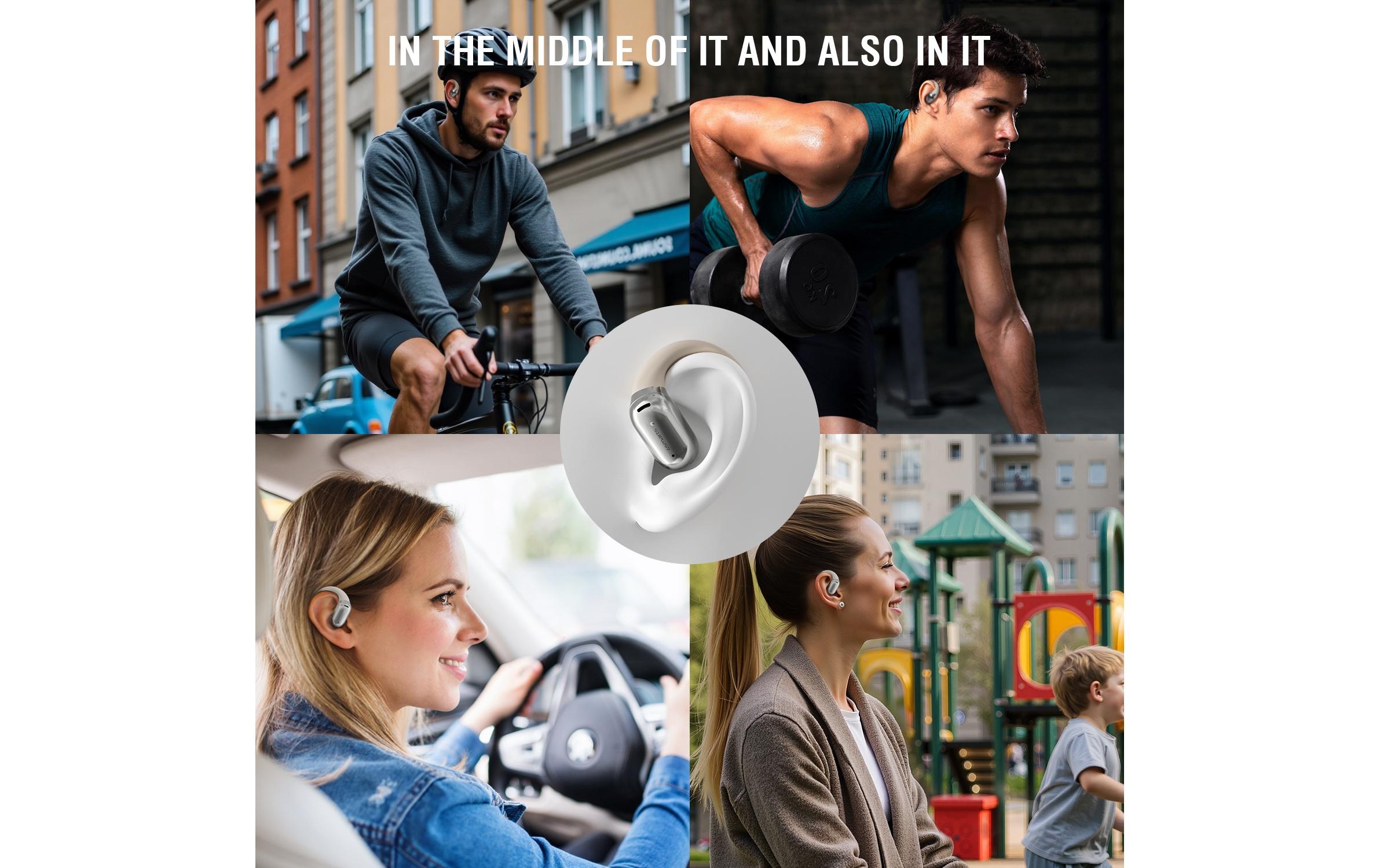 4smarts Bluetooth-Kopfhörer »SkyBuds AI Screen« Bluetooth