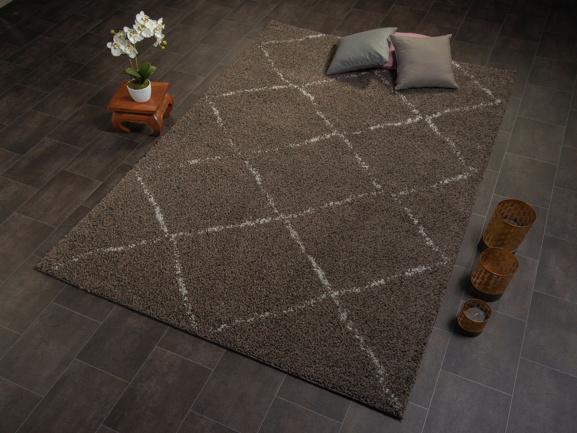 OCI DIE TEPPICHMARKE Hochflor-Teppich »Stockholm«, rechteckig, 30 mm Höhe, Wohnzimmer