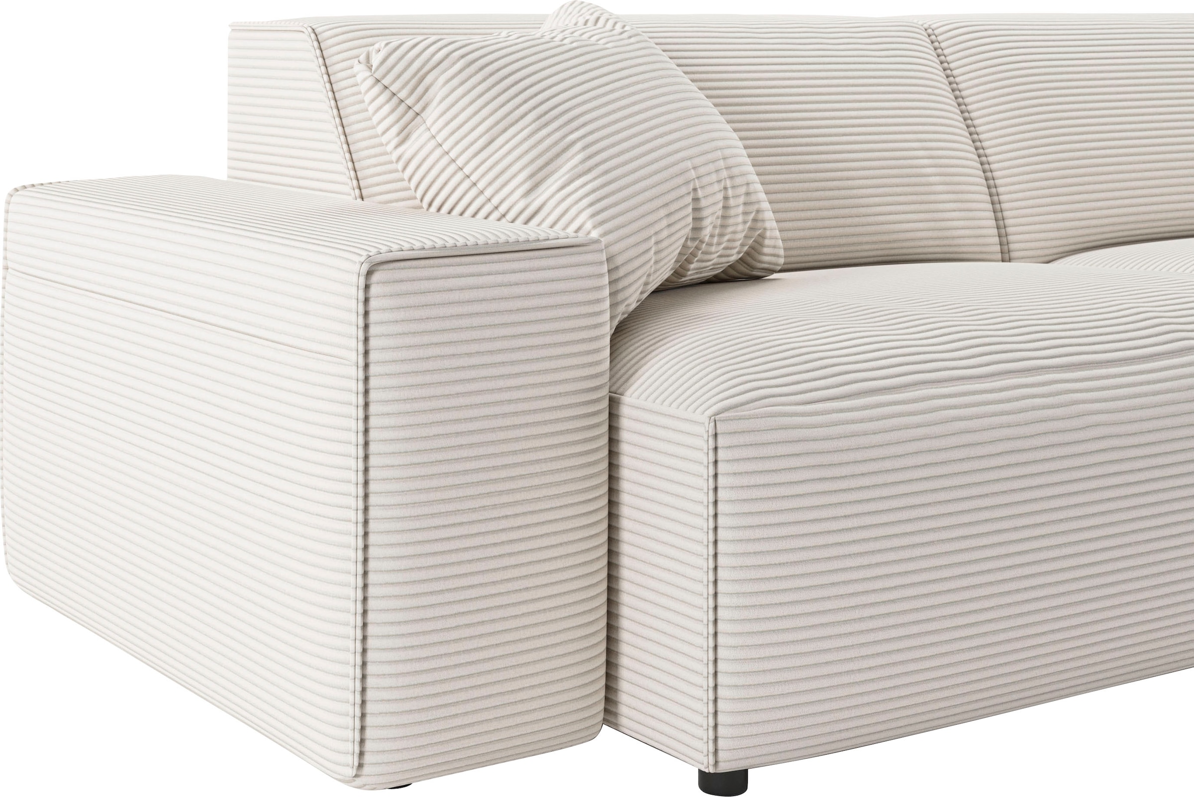 andas Big-Sofa »Glimminge  auch in Breitcord, Feincord + Easy care-Bezug,«, besondere Kedernähte Zierkissen
