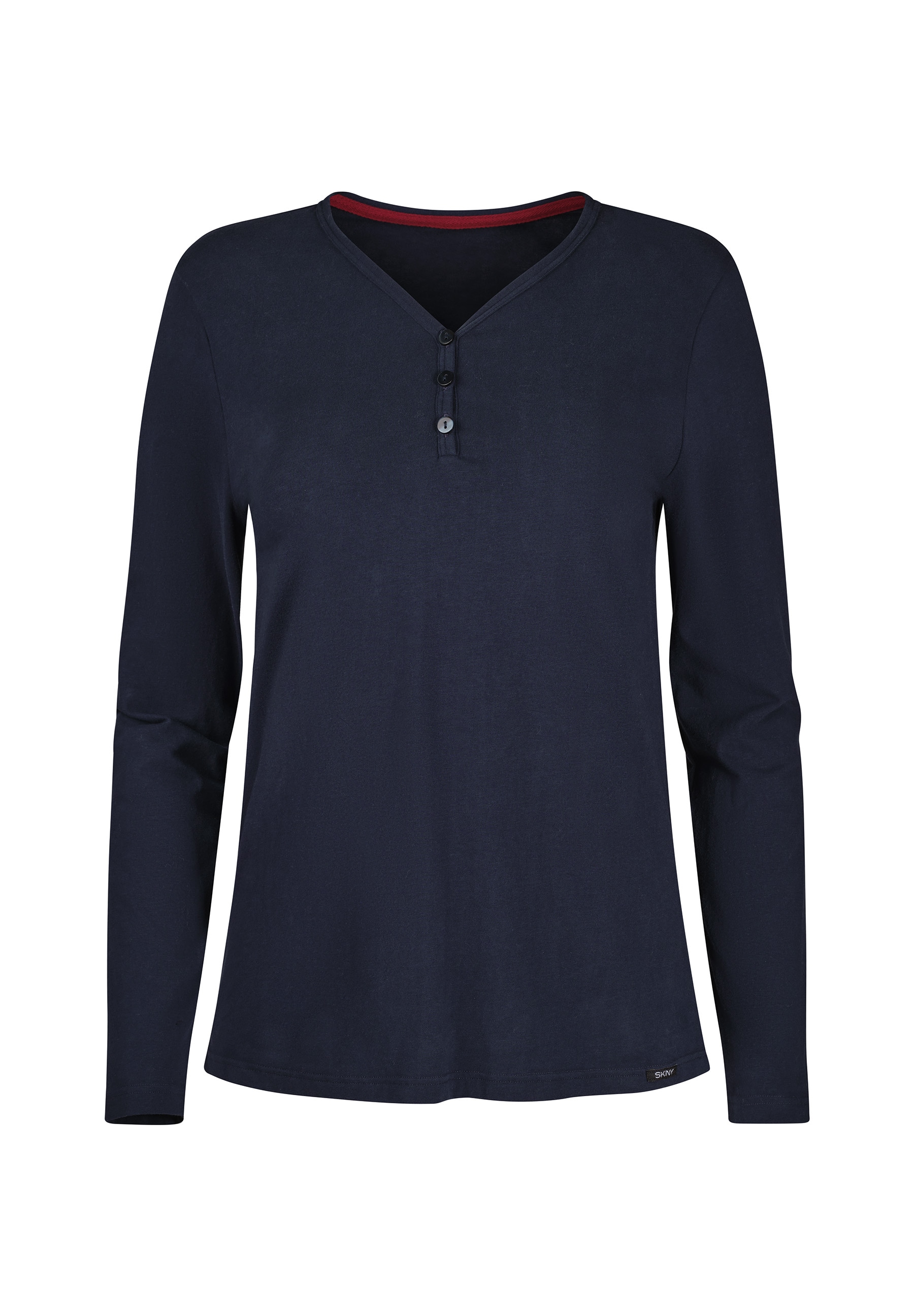 Skiny Pyjama »Night In Skiny Flanell« 2 Stk. tlg., elastischer Bund, Bindeband, Oberteil mit Knöpfen, langärmelig