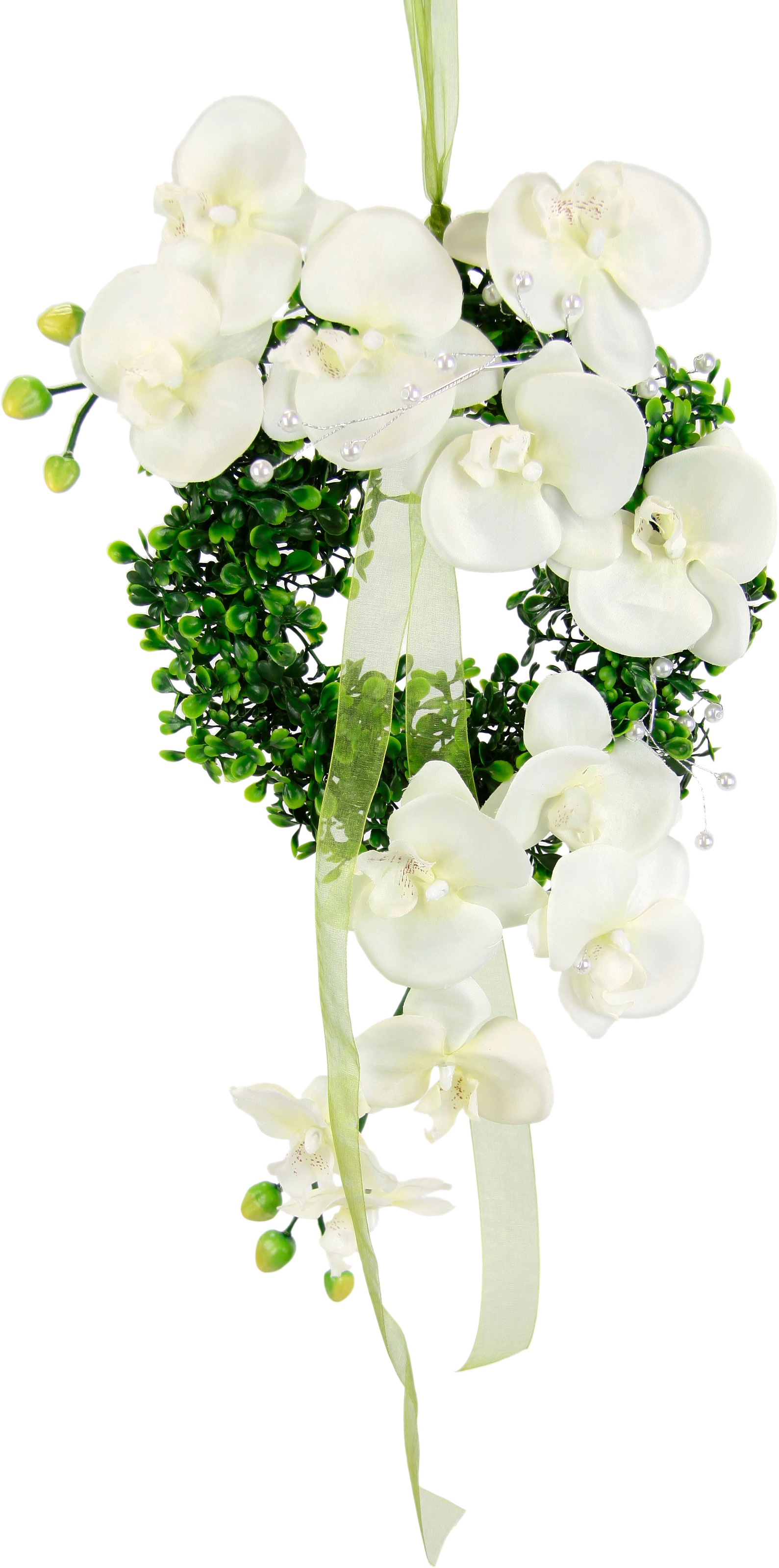 I.GE.A. Kunstkranz »Orchidee«, Buchskranz Festliche Dekoration Hochzeitsdek günstig online kaufen