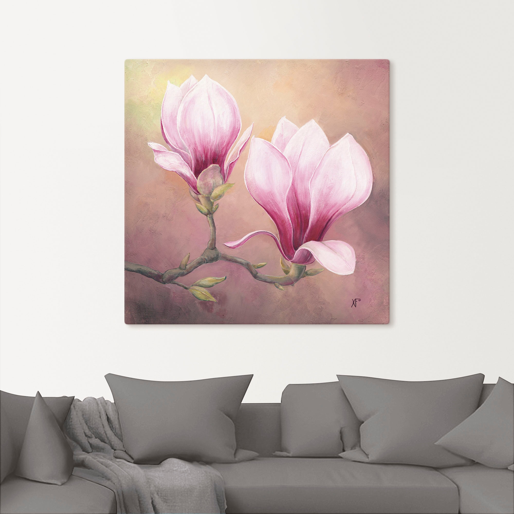 Artland Wandbild »Späte Magnolie«, Blumenbilder, (1 St.), als Alubild, Leinwandbild, Wandaufkleber oder Poster in versch. Größen