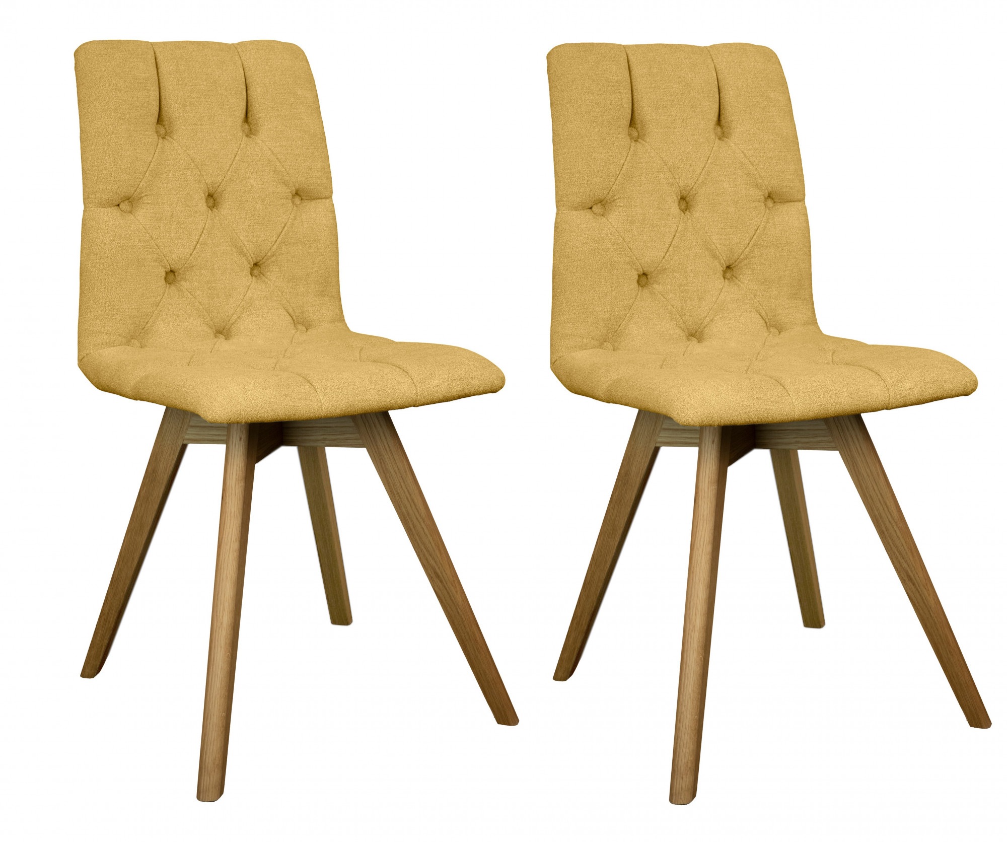 andas Esszimmerstuhl »Rania« (Set) 2 Stk.Massivholzgestell, mit Knopfheftun günstig online kaufen