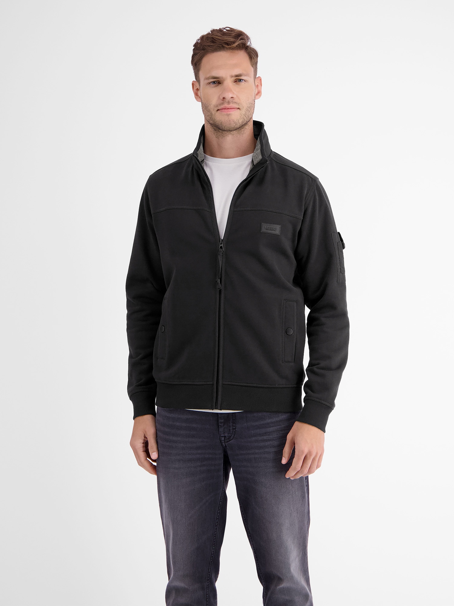 LERROS Sweatjacke »LERROS Sweatjacke in weicher Qualität«